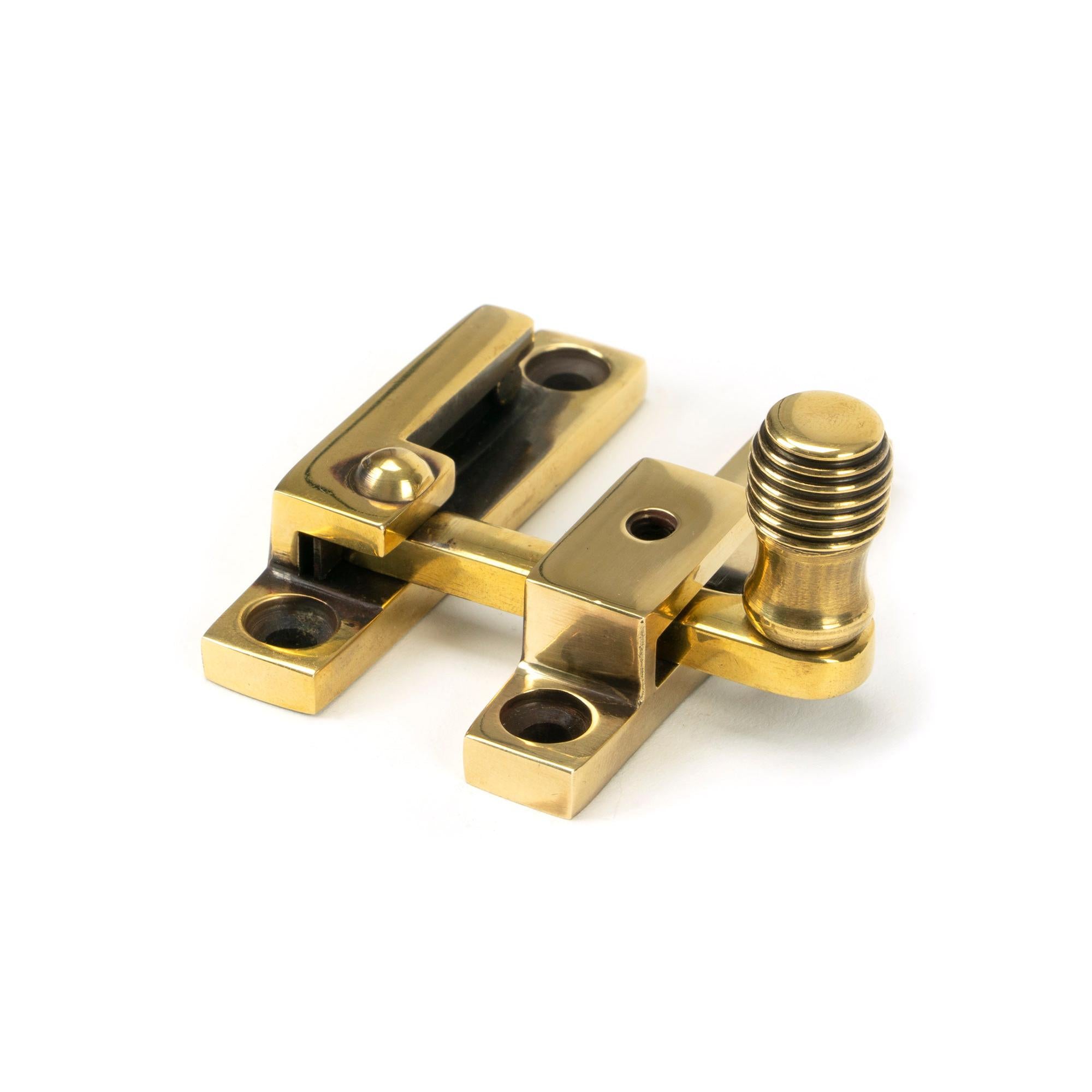 Aged Brass Beehive Quadrant Fastener - Narrow | From The Anvil - Quadrant Fasteners - From The Anvil - Yester Home