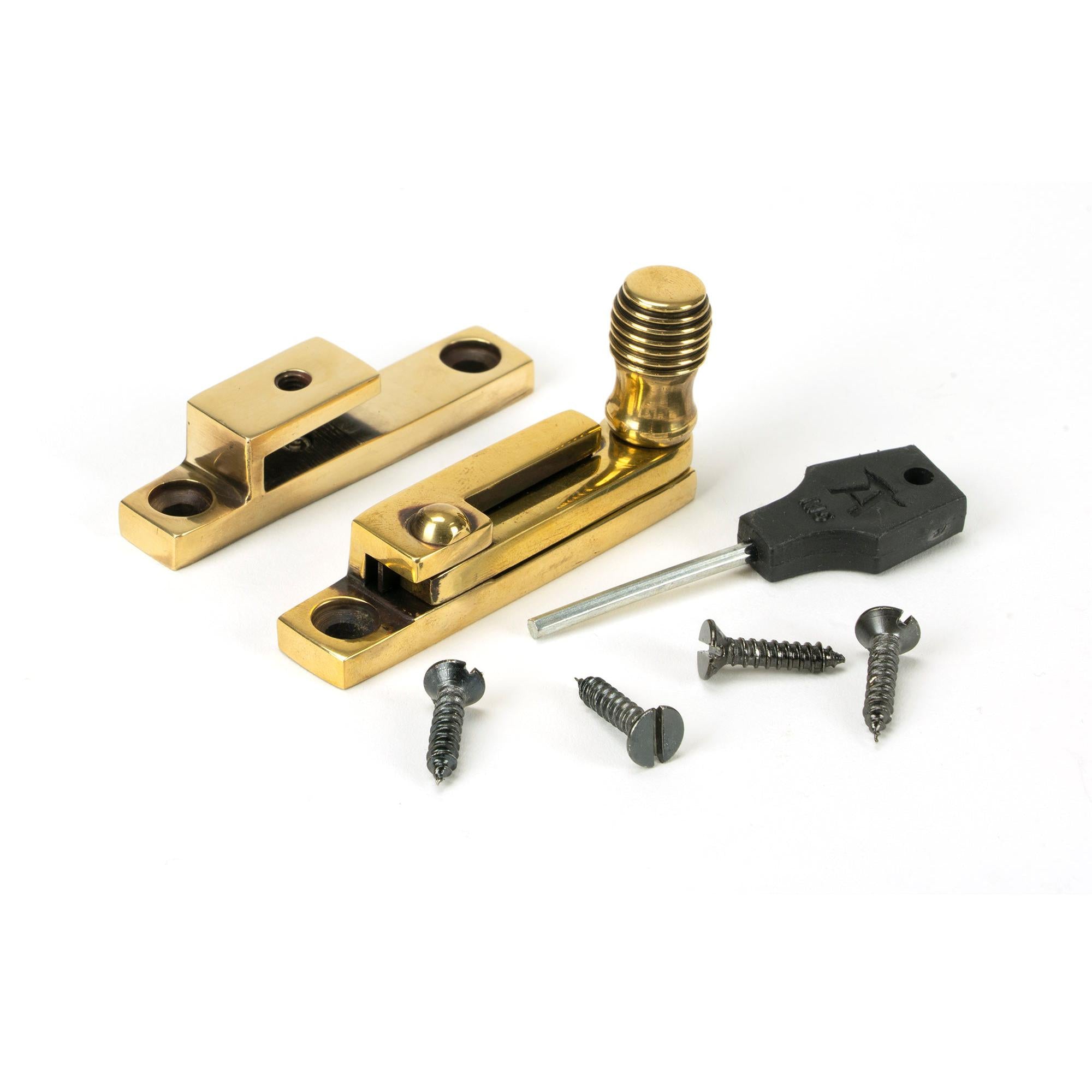 Aged Brass Beehive Quadrant Fastener - Narrow | From The Anvil - Quadrant Fasteners - From The Anvil - Yester Home