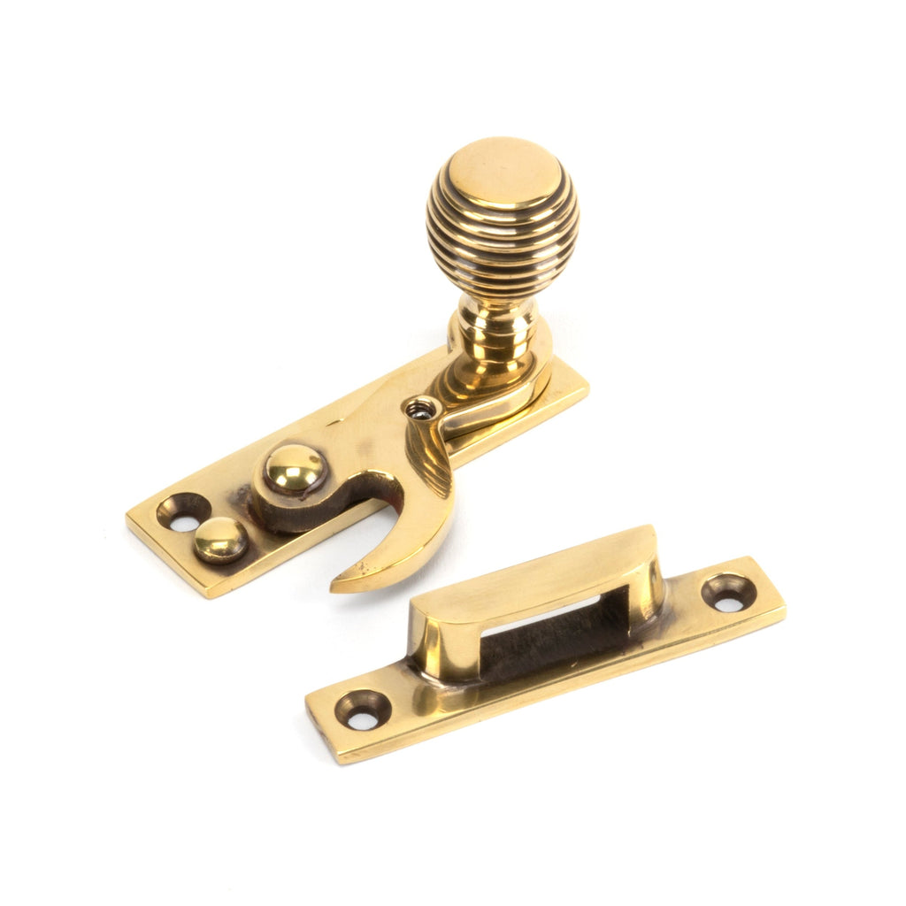 Aged Brass Beehive Sash Hook Fastener | From The Anvil-Sash Hook Fasteners-Yester Home
