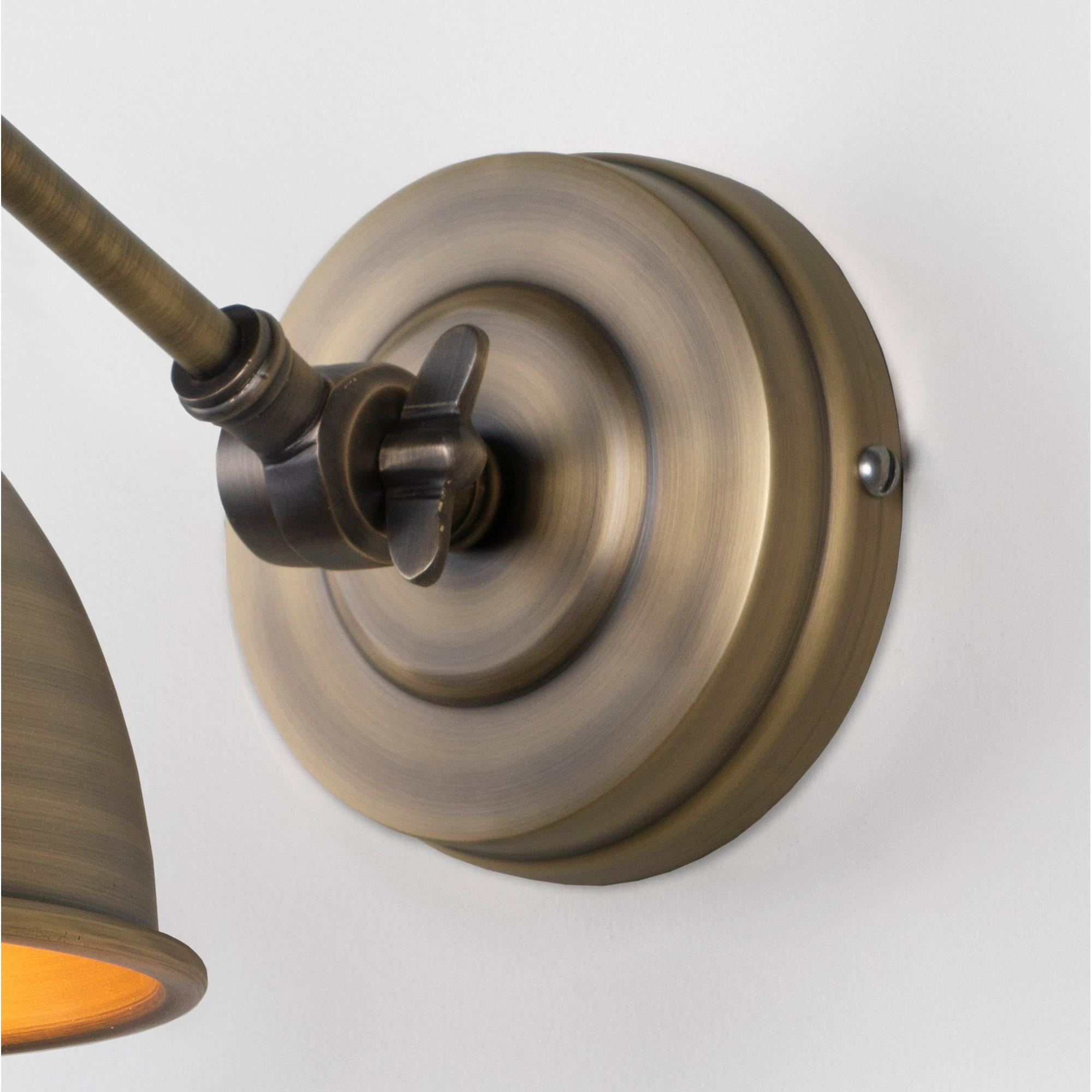 Aged Brass Brindley Wall Light | From The Anvil - Wall Lights - From The Anvil - Yester Home