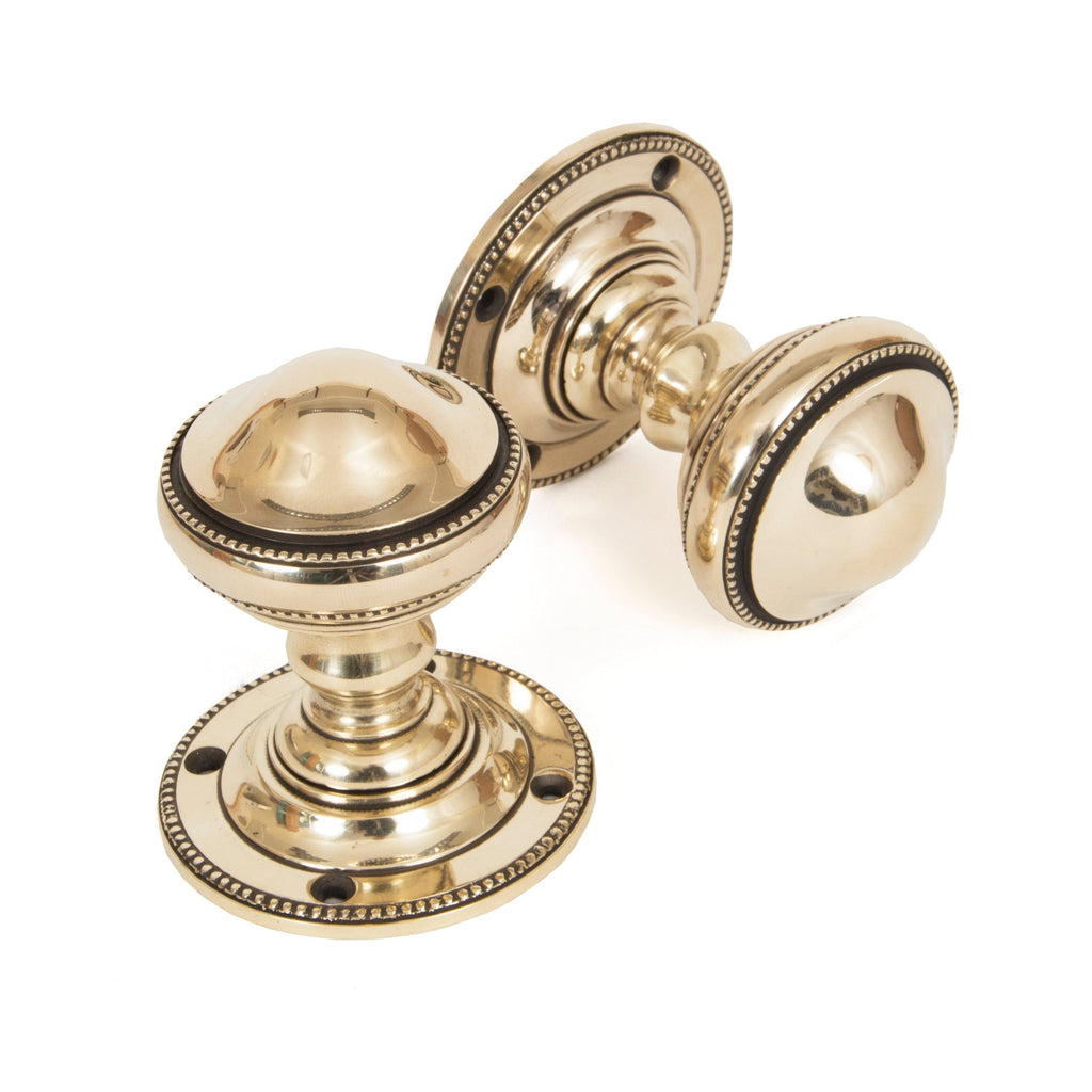 Aged Brass Brockworth Mortice Knob Set | From The Anvil-Mortice Knobs-Yester Home