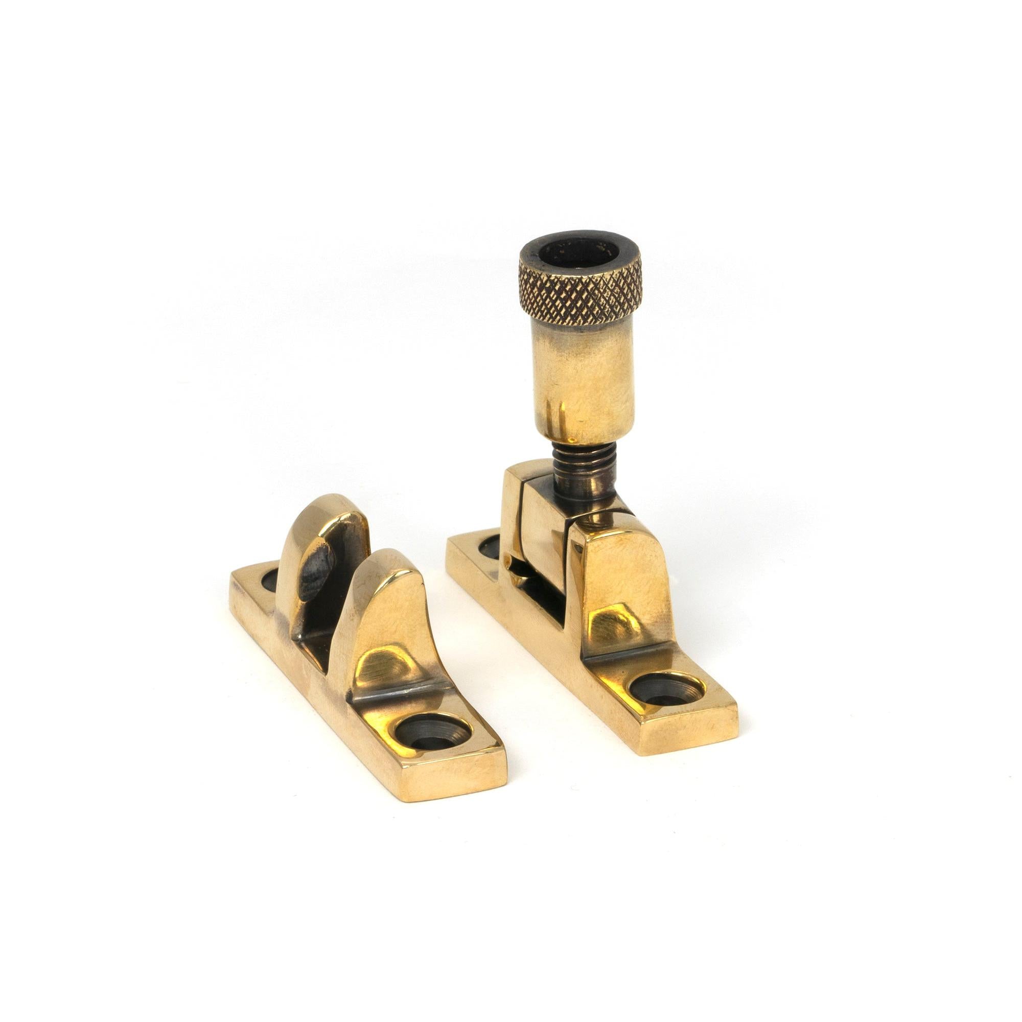 Aged Brass Brompton Brighton Fastener - Narrow (Square) | From The Anvil - Brighton Fasteners - From The Anvil - Yester Home