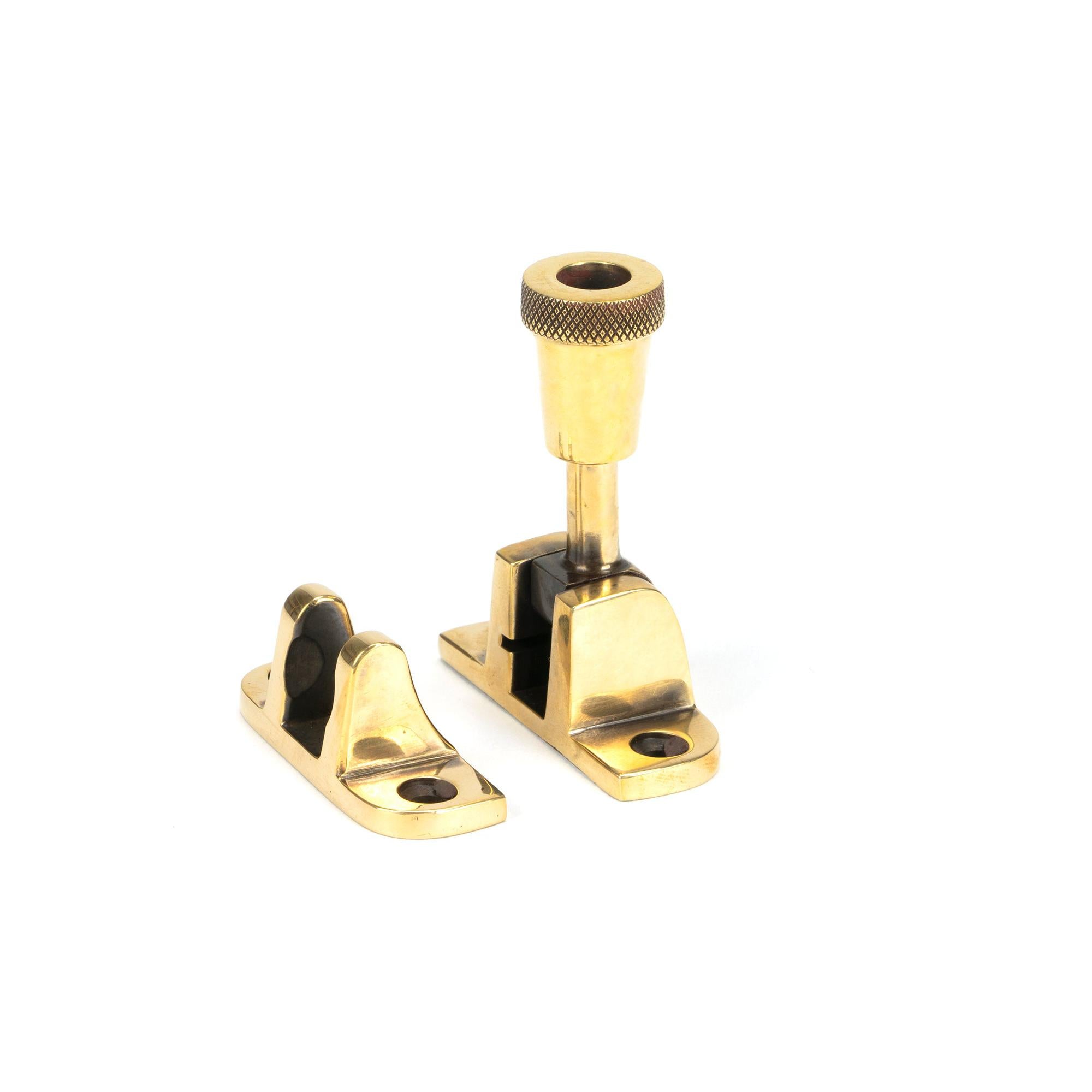 Aged Brass Brompton Brighton Fastener (Radiused) | From The Anvil - Fasteners - From The Anvil - Yester Home