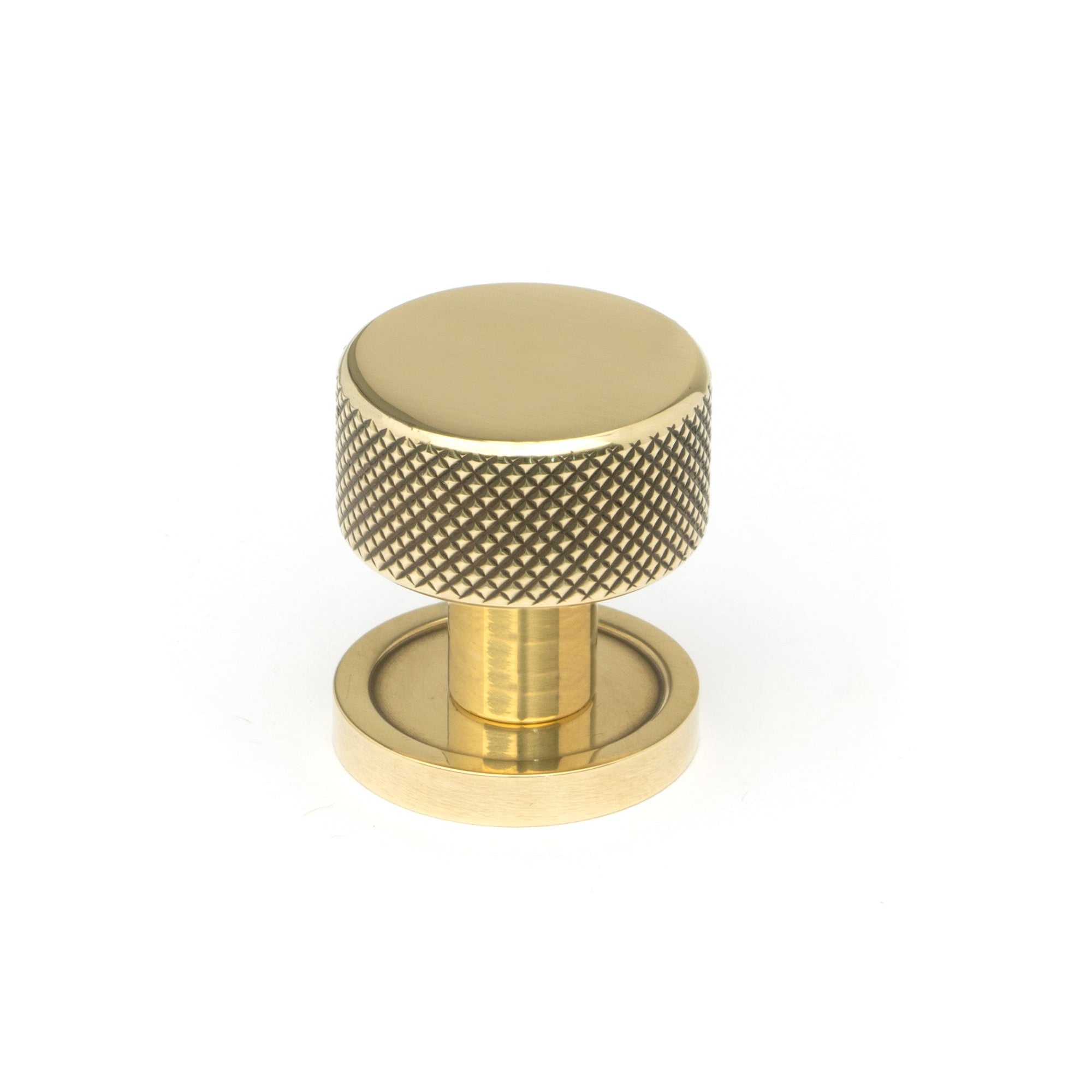 Aged Brass Brompton Cabinet Knob - 25mm (Plain) | From The Anvil-Cabinet Knobs-Yester Home