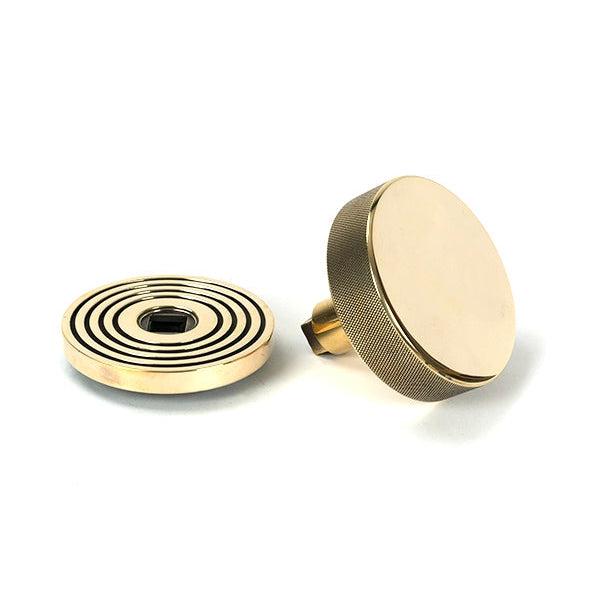 Aged Brass Brompton Centre Door Knob (Beehive) | From The Anvil-Centre Door Knobs-Yester Home