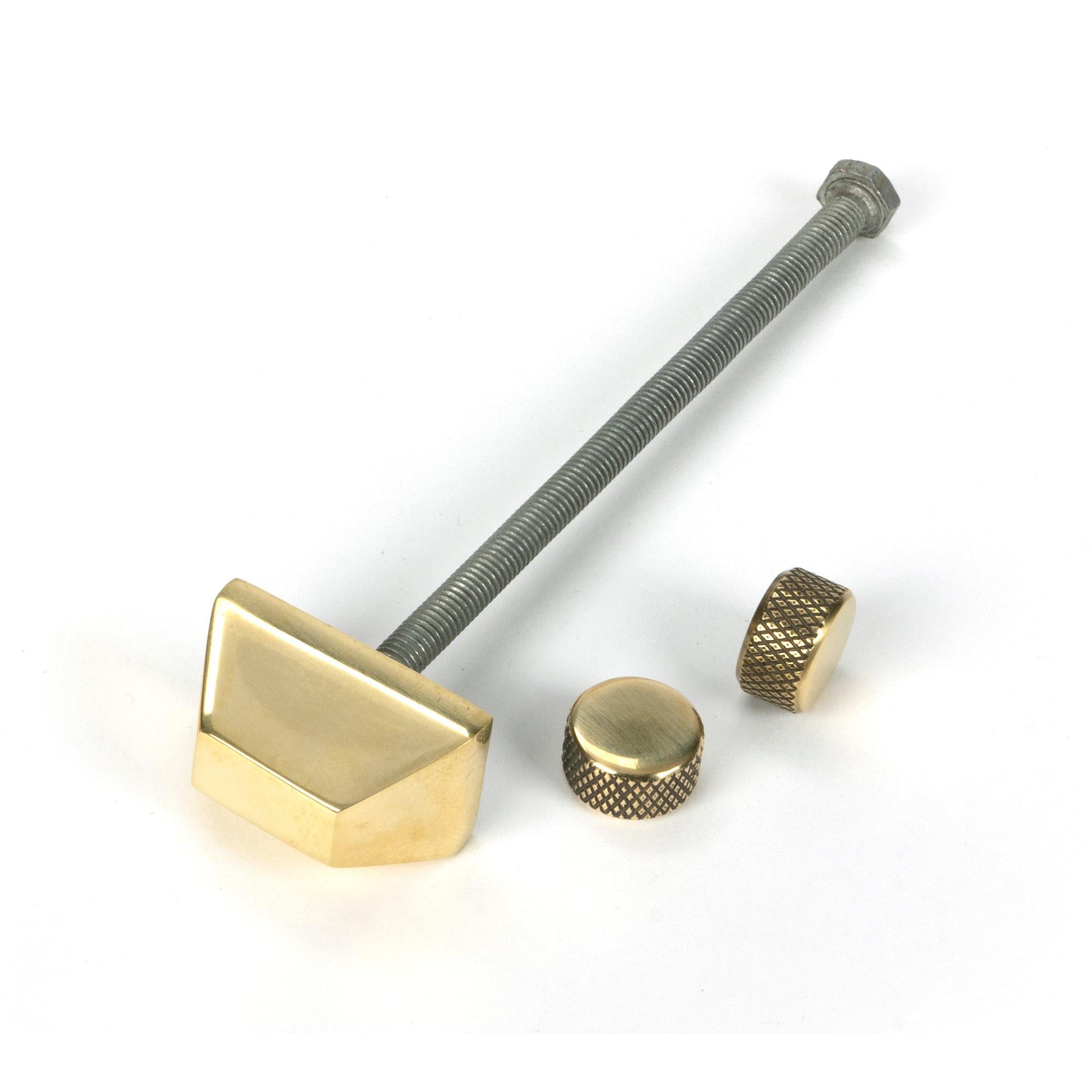 Aged Brass Brompton Door Knocker | From The Anvil - Bolt-Through Door Knockers - From The Anvil - Yester Home