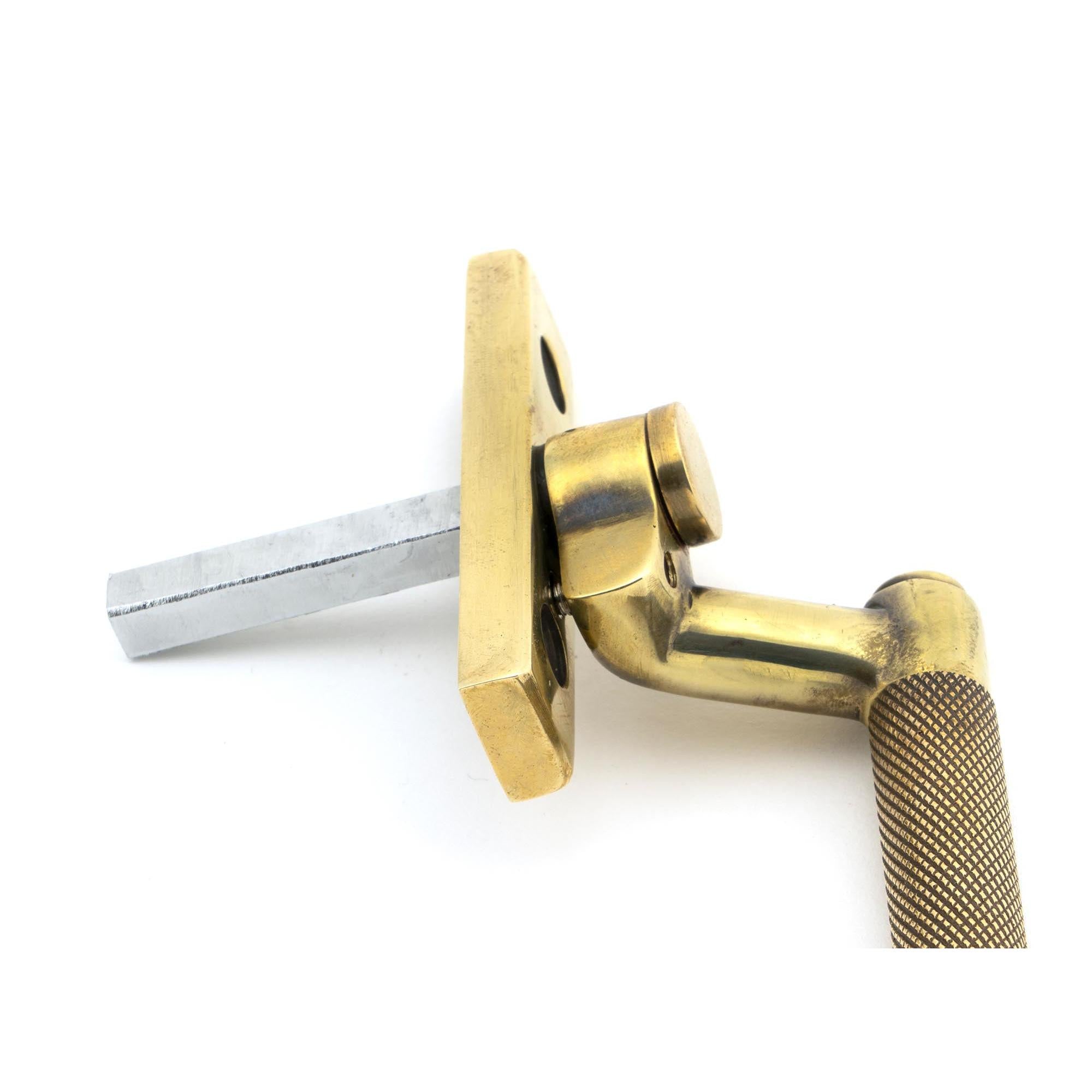 Aged Brass Brompton Espag - RH | From The Anvil - Espag. Fasteners - From The Anvil - Yester Home