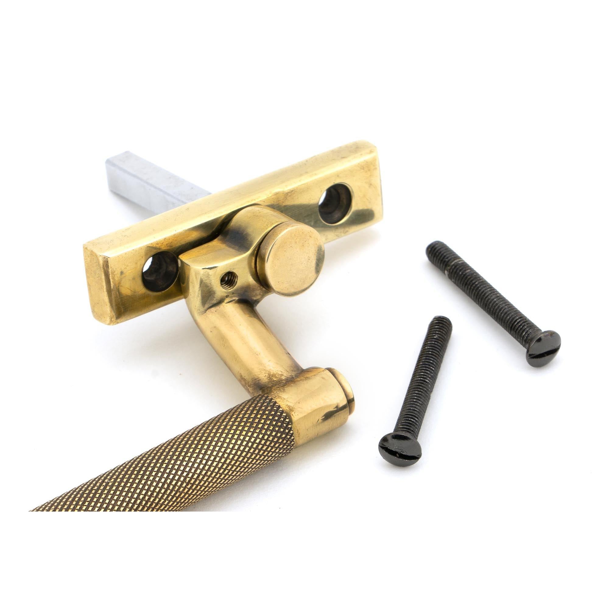Aged Brass Brompton Espag - RH | From The Anvil - Espag. Fasteners - From The Anvil - Yester Home
