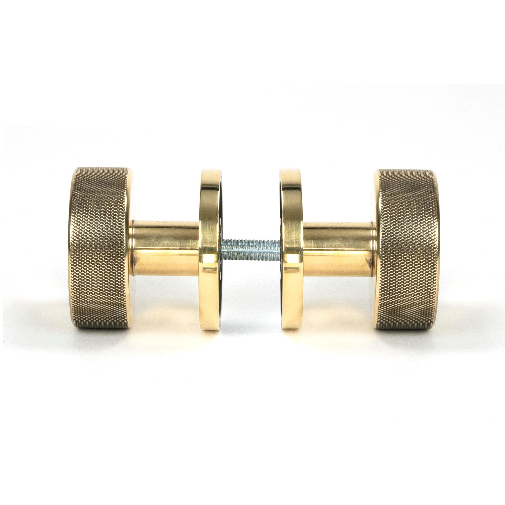 Aged Brass Brompton Mortice/Rim Knob Set (Beehive) | From The Anvil - Mortice Knobs - From The Anvil - Yester Home