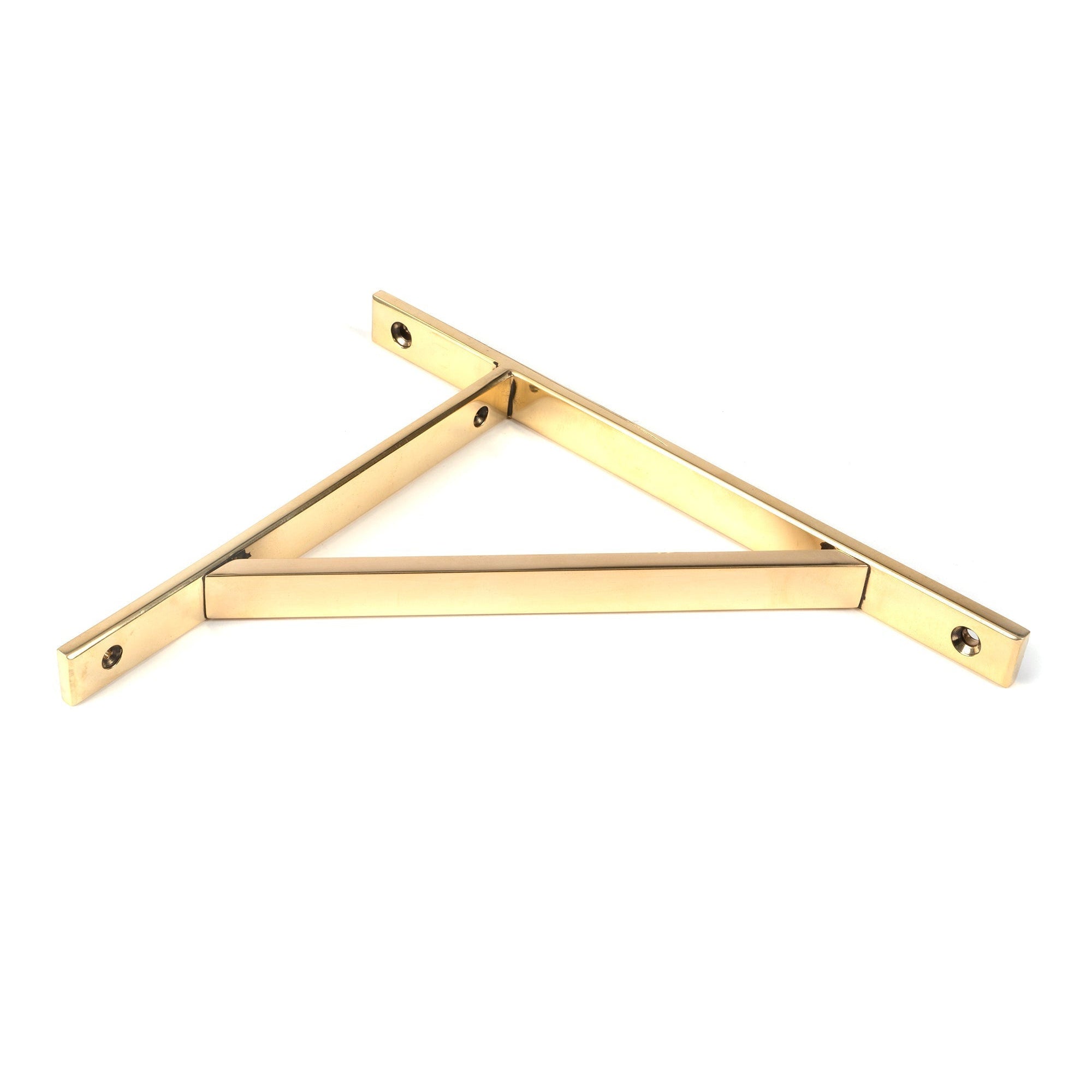 Aged Brass Chalfont Shelf Bracket (260mm x 200mm) | From The Anvil-Shelf Brackets-Yester Home