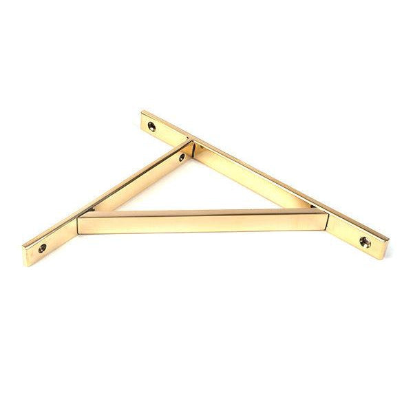 Aged Brass Chalfont Shelf Bracket (260mm x 200mm) | From The Anvil-Shelf Brackets-Yester Home