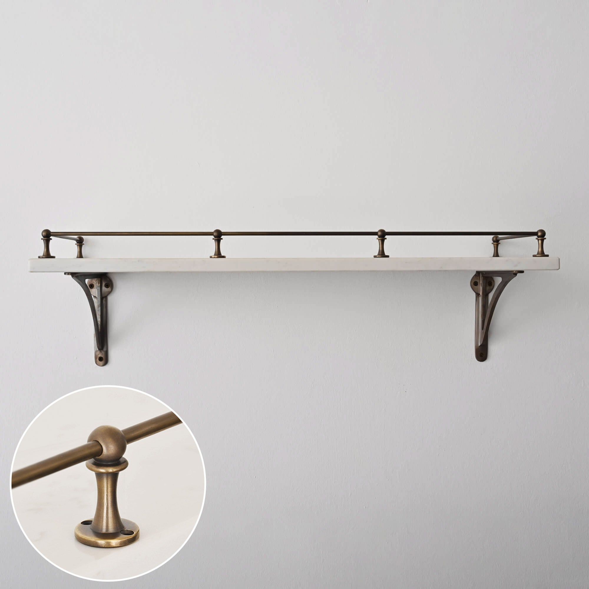Classic Gallery Shelf Rail | Aged Brass - Gallery Rails - Yester Home - Yester Home