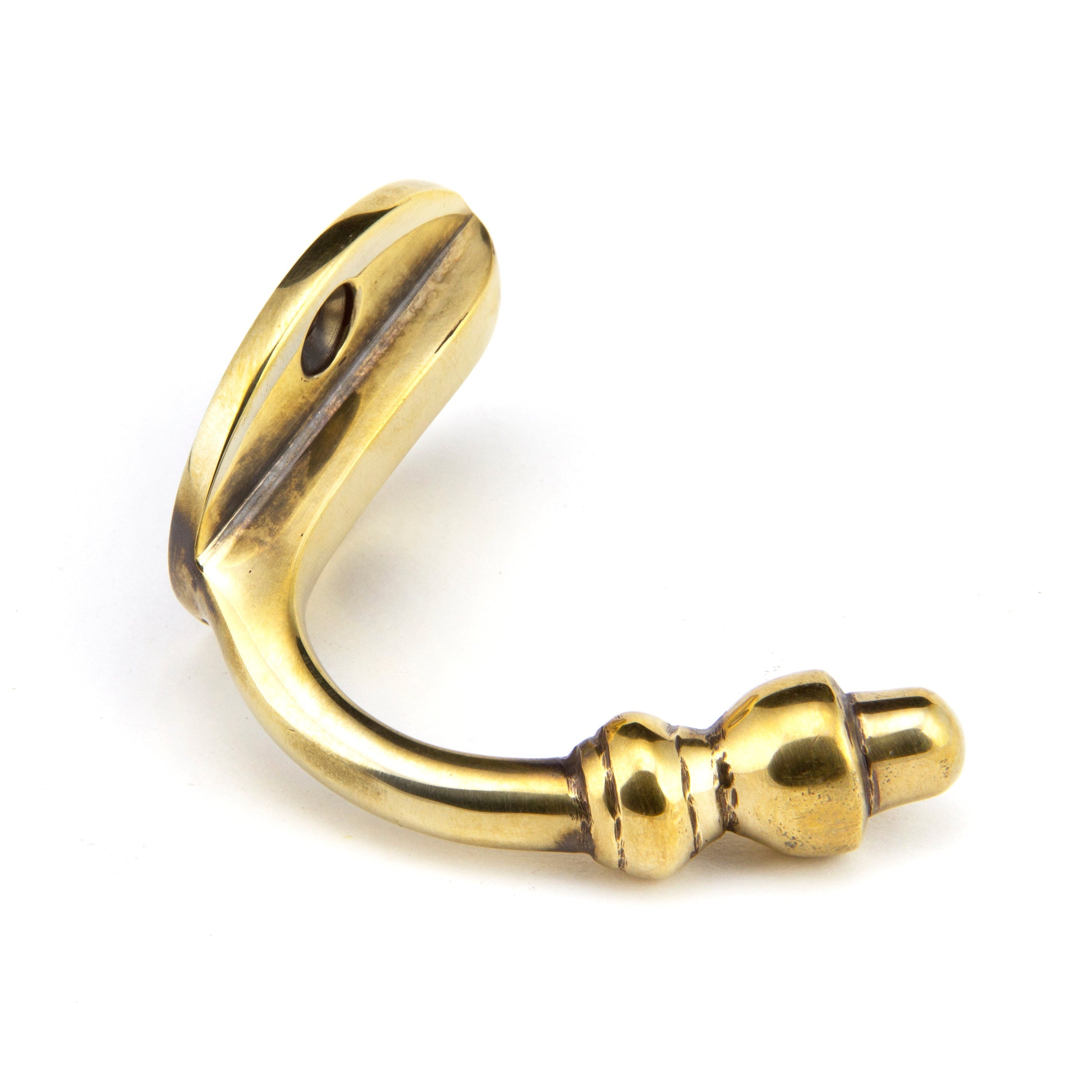 Aged Brass Coat Hook | From The Anvil-Coat Hooks-Yester Home