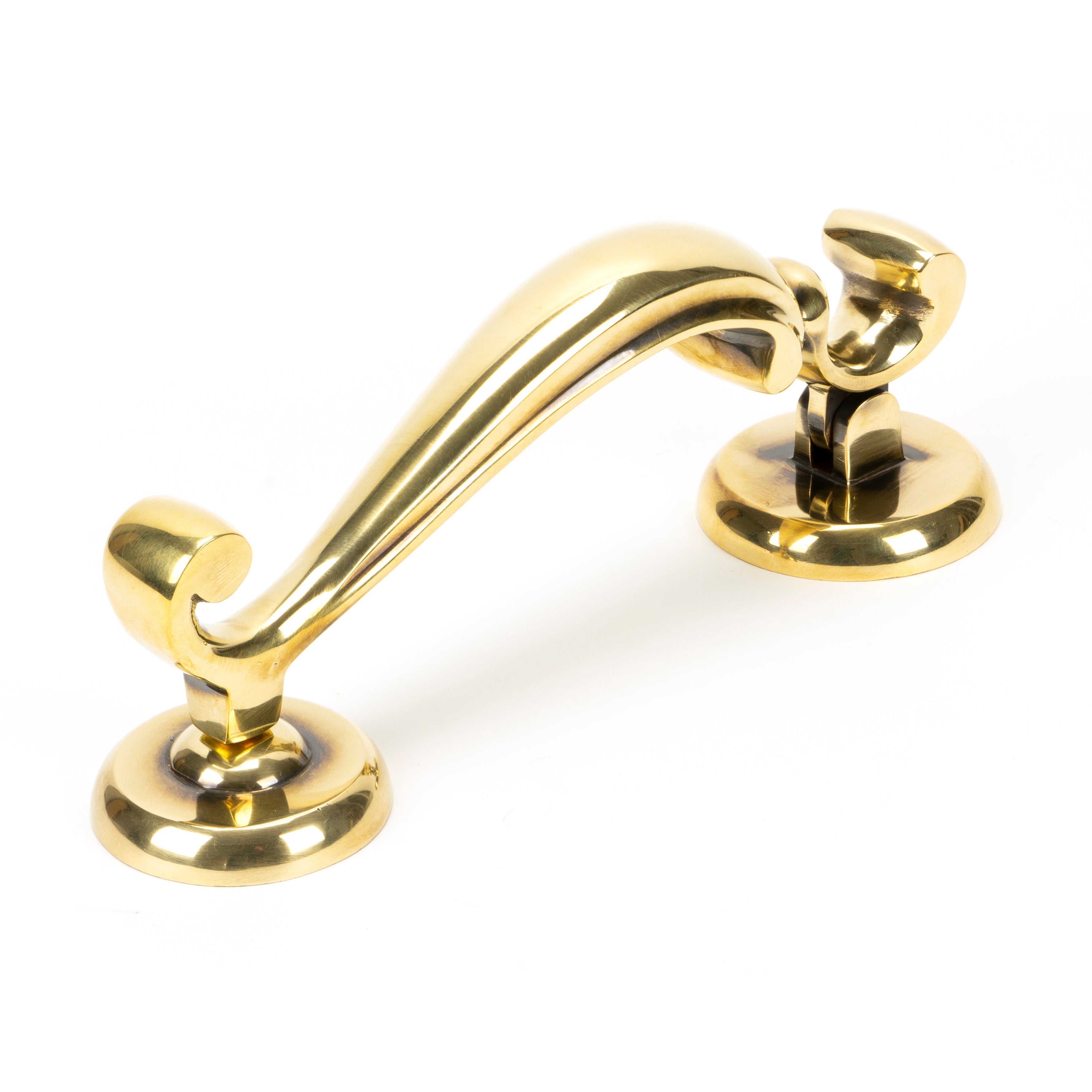 Aged Brass Doctors Door Knocker | From The Anvil-Bolt-Through Door Knockers-Yester Home