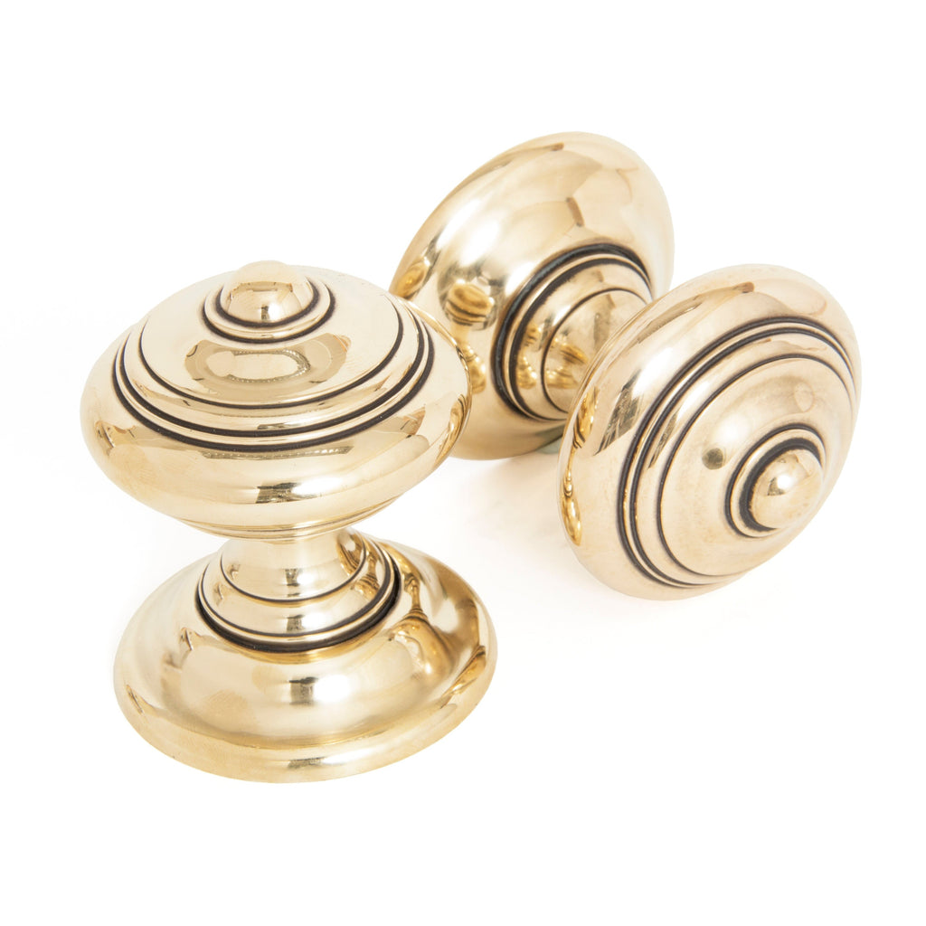 Aged Brass Elmore Concealed Mortice Knob Set | From The Anvil-Mortice Knobs-Yester Home