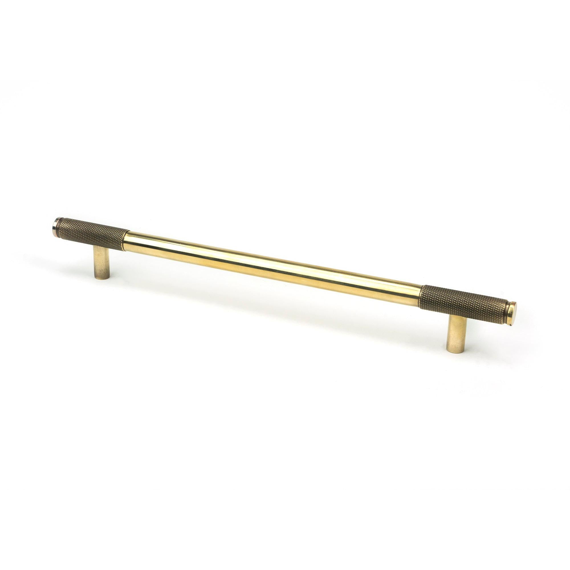 Aged Brass Half Brompton Pull Handle - Large | From The Anvil - Pull Handles - From The Anvil - Yester Home