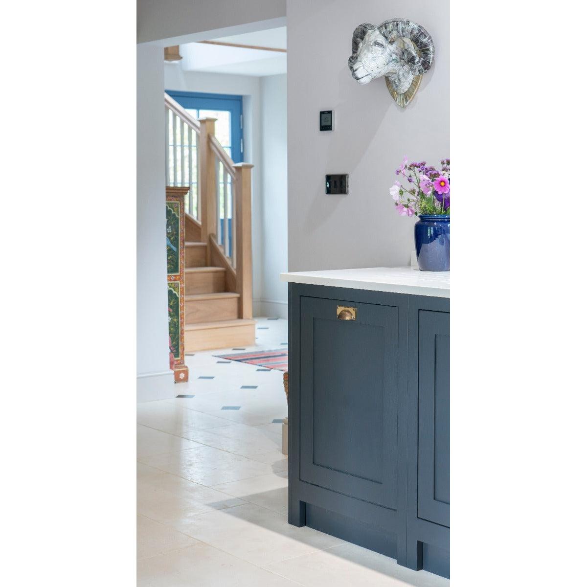 Aged Brass Hammered Art Deco Drawer Pull | From The Anvil-Drawer Pulls-Yester Home