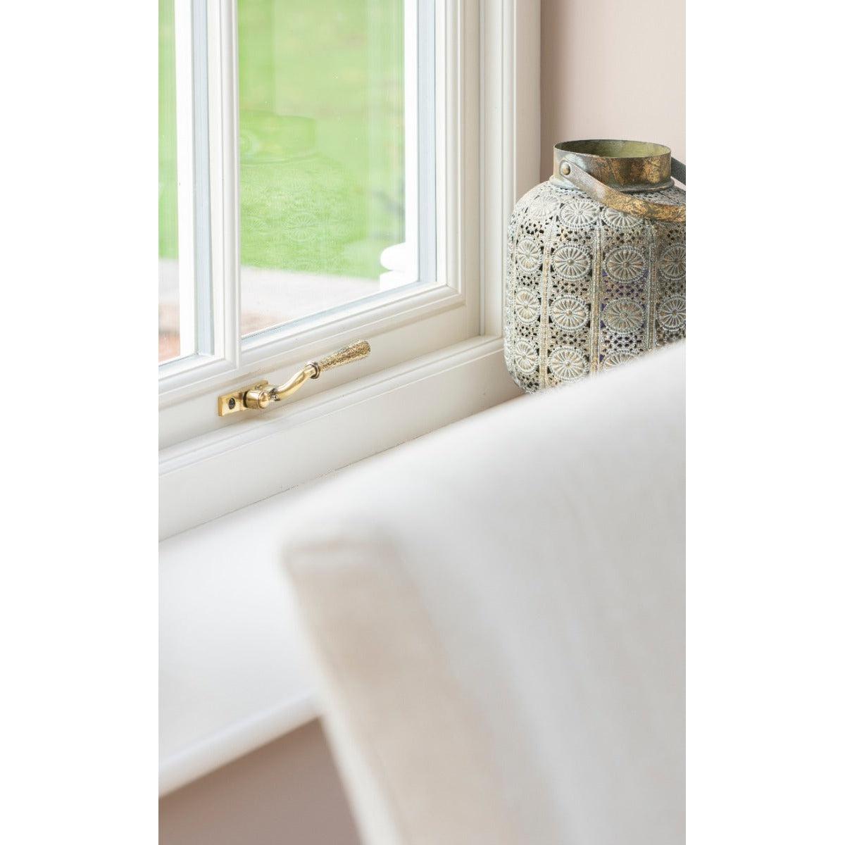 Aged Brass Hammered Newbury Espag - RH | From The Anvil-Espag. Fasteners-Yester Home