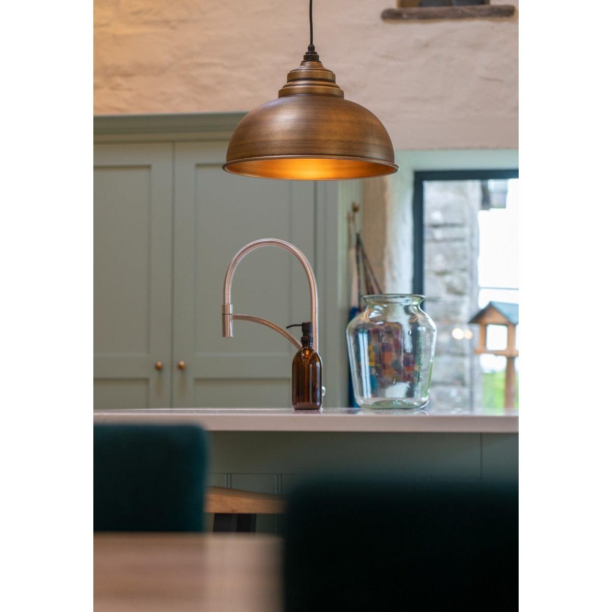 Aged Brass Harborne Pendant | From The Anvil-Harborne-Yester Home