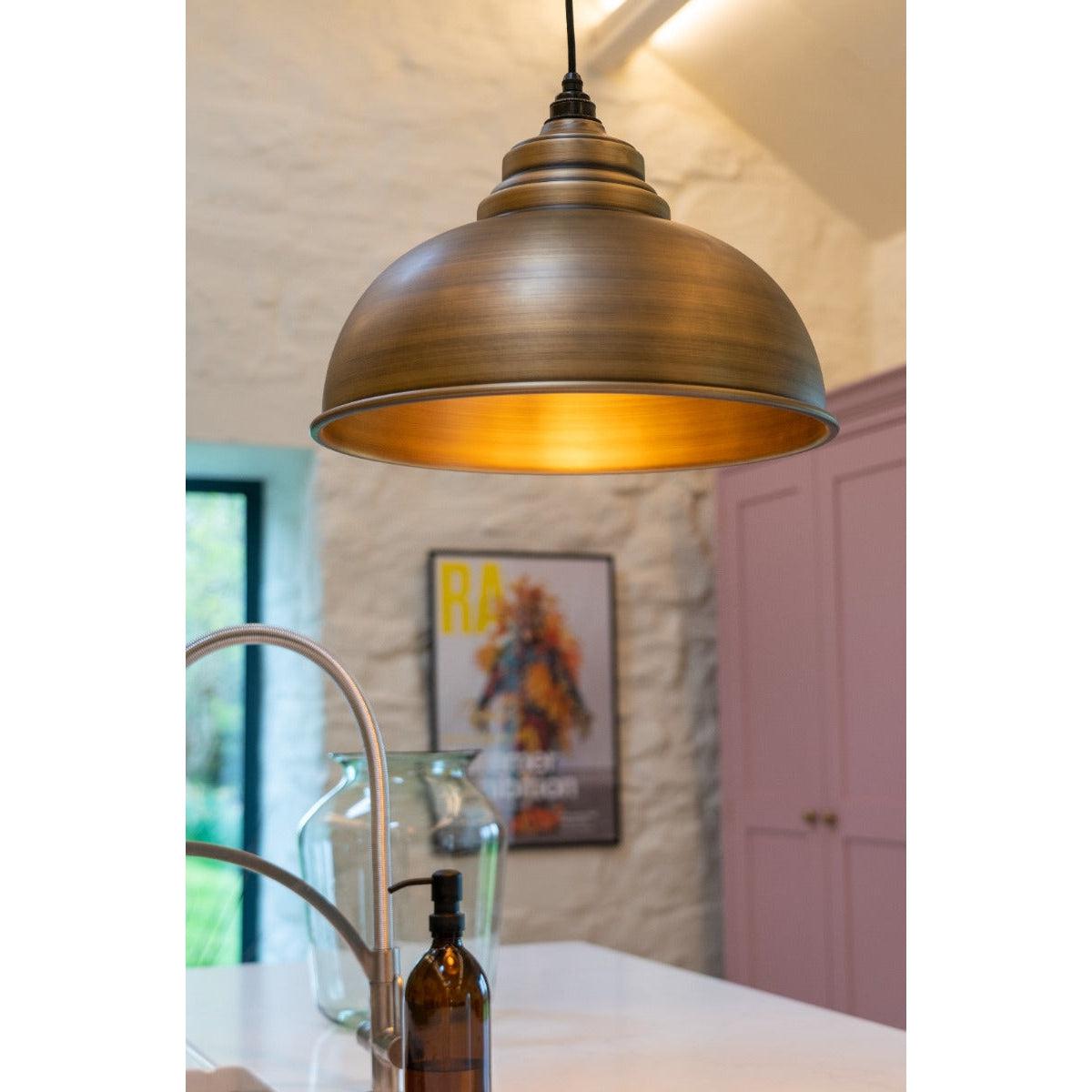 Aged Brass Harborne Pendant | From The Anvil-Harborne-Yester Home