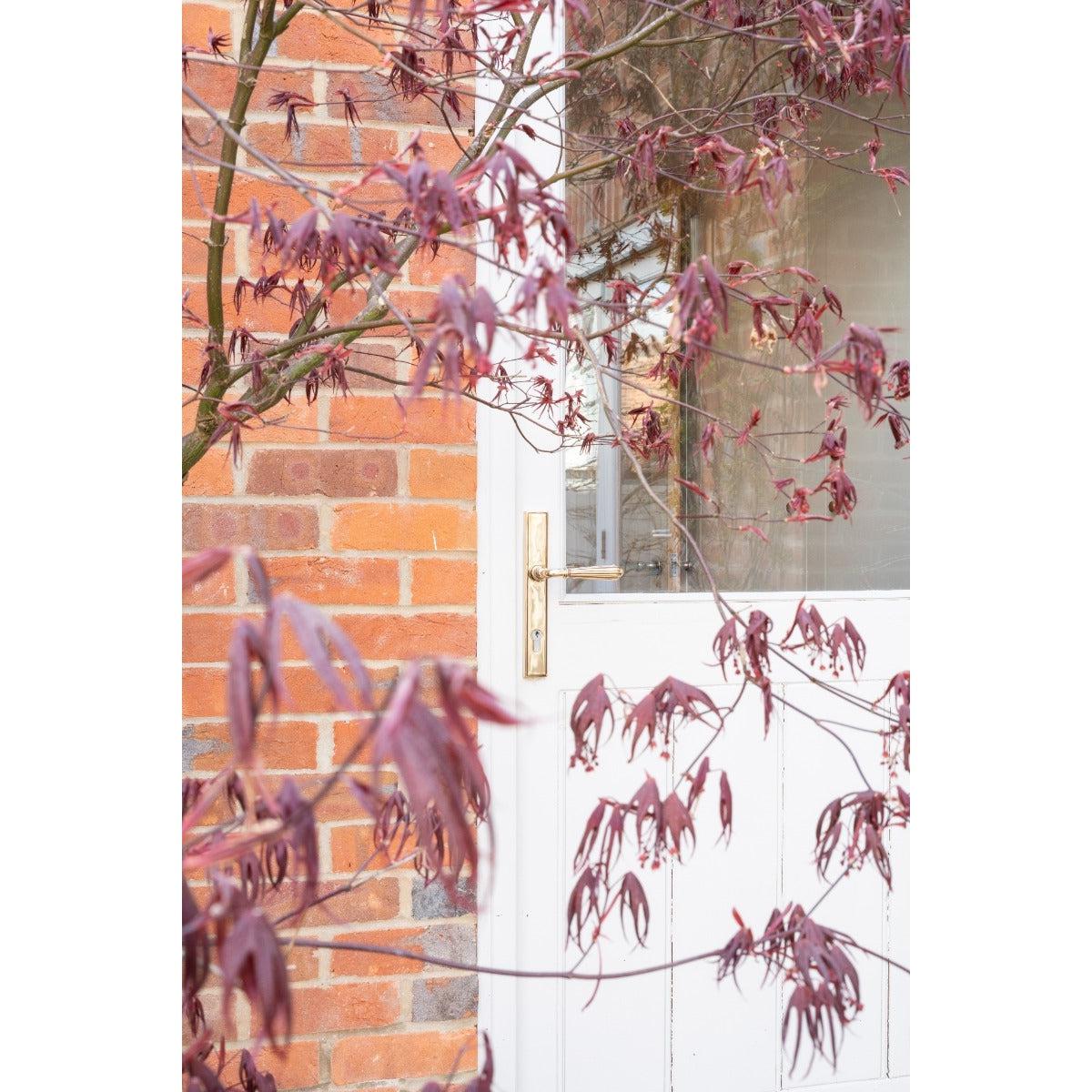 Aged Brass Hinton Slimline Lever Espag. Lock Set | From The Anvil-Espagnolette-Yester Home