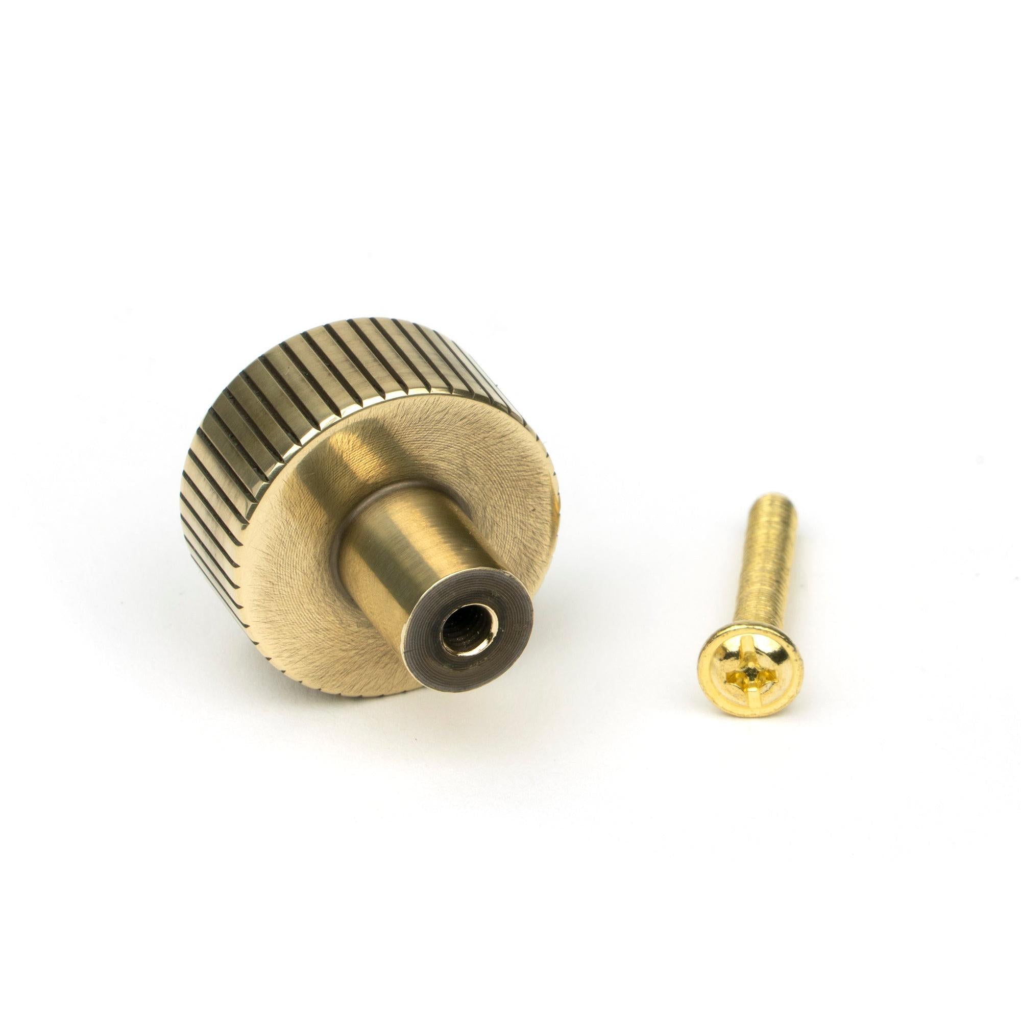 Aged Brass Judd Cabinet Knob - 25mm (No rose) | From The Anvil - Cabinet Knobs - From The Anvil - Yester Home