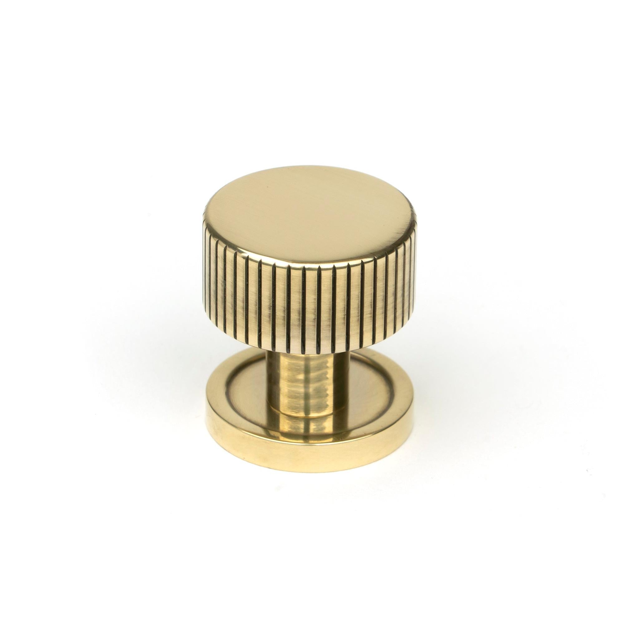 Aged Brass Judd Cabinet Knob - 25mm (Plain) | From The Anvil - Cabinet Knobs - From The Anvil - Yester Home