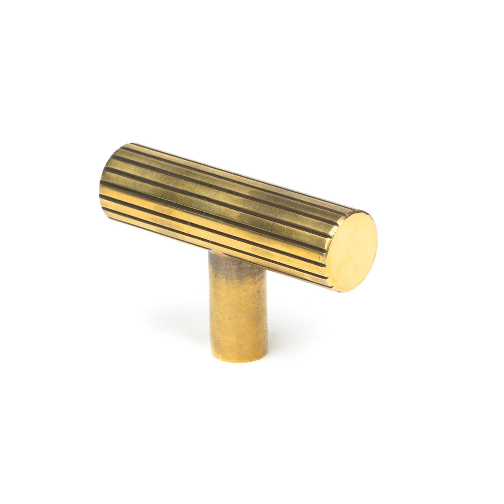 Aged Brass Judd T-Bar | From The Anvil-Cabinet Knobs-Yester Home