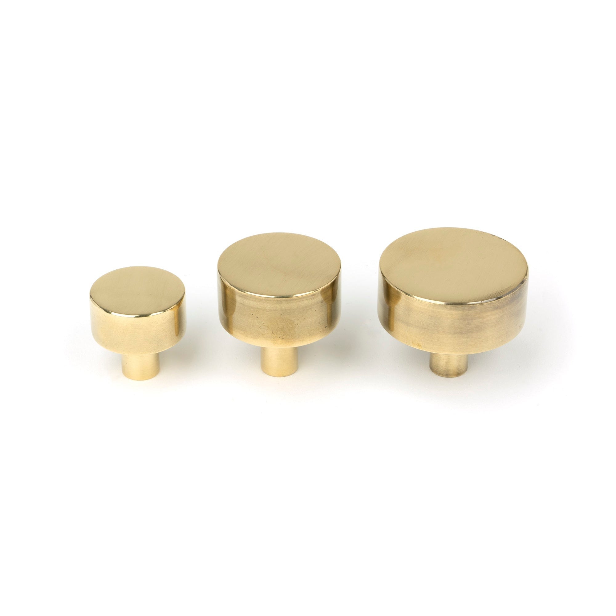 Aged Brass Kelso Cabinet Knob - 25mm (No rose) | From The Anvil-Cabinet Knobs-Yester Home