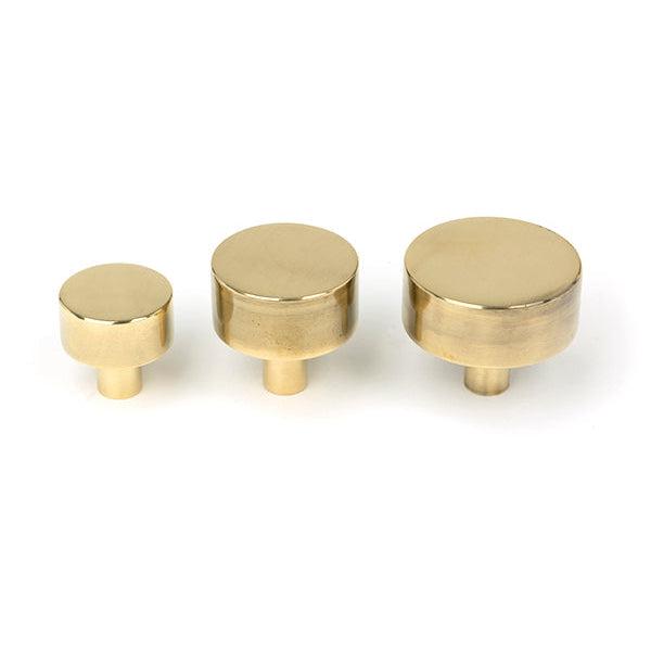 Aged Brass Kelso Cabinet Knob - 25mm (No rose) | From The Anvil-Cabinet Knobs-Yester Home