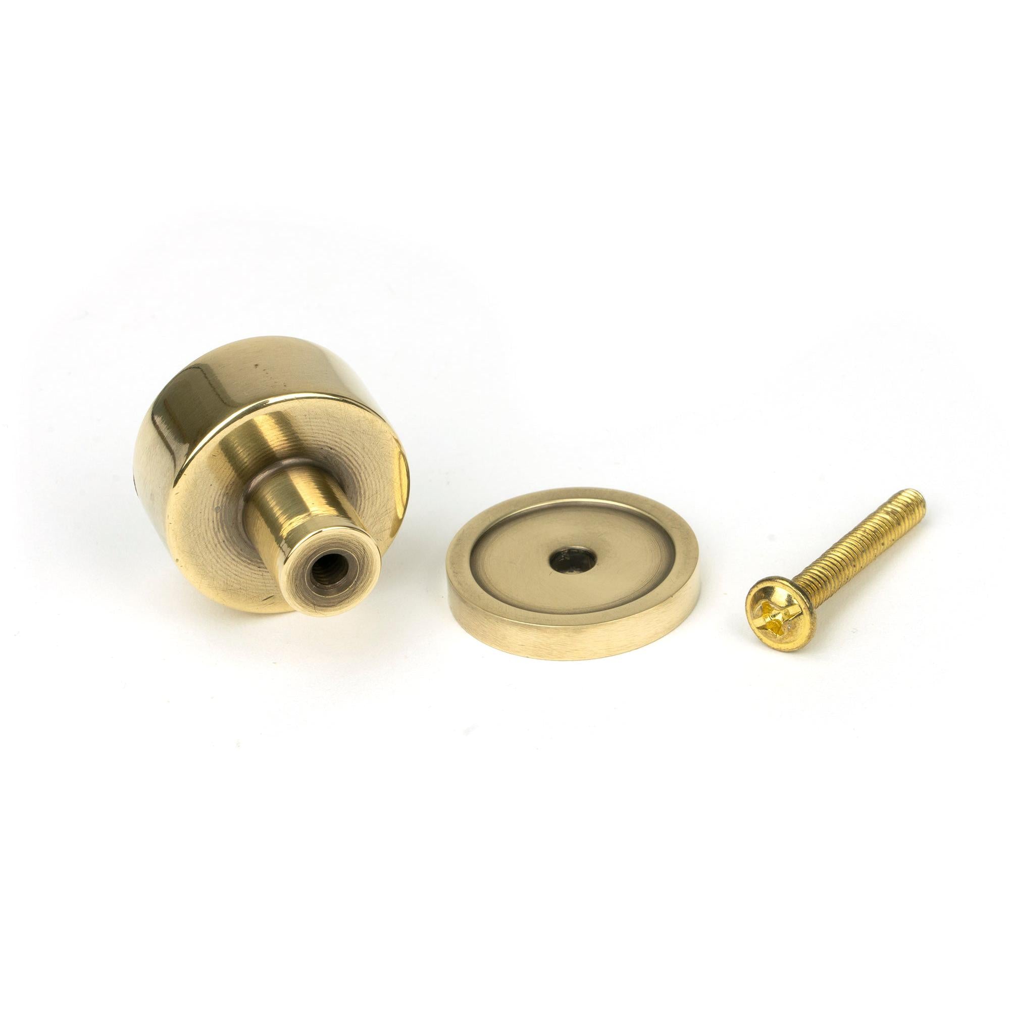 Aged Brass Kelso Cabinet Knob - 25mm (Plain) | From The Anvil - Cabinet Knobs - From The Anvil - Yester Home