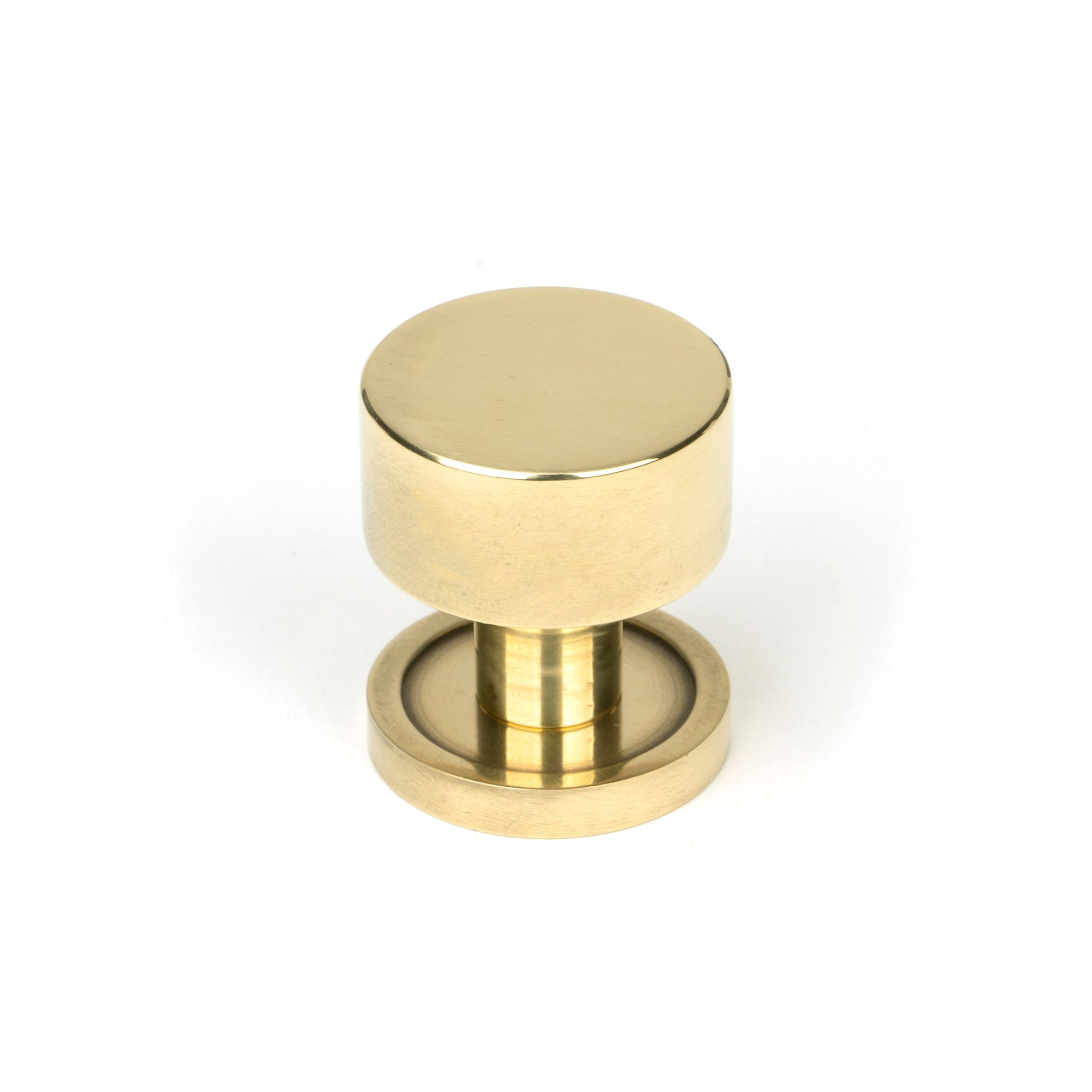 Aged Brass Kelso Cabinet Knob - 25mm (Plain) | From The Anvil-Cabinet Knobs-Yester Home