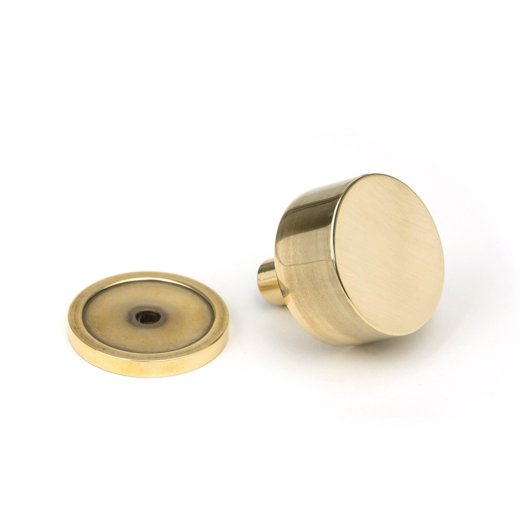 Aged Brass Kelso Cabinet Knob - 32mm (Plain) | From The Anvil - Cabinet Knobs - From The Anvil - Yester Home