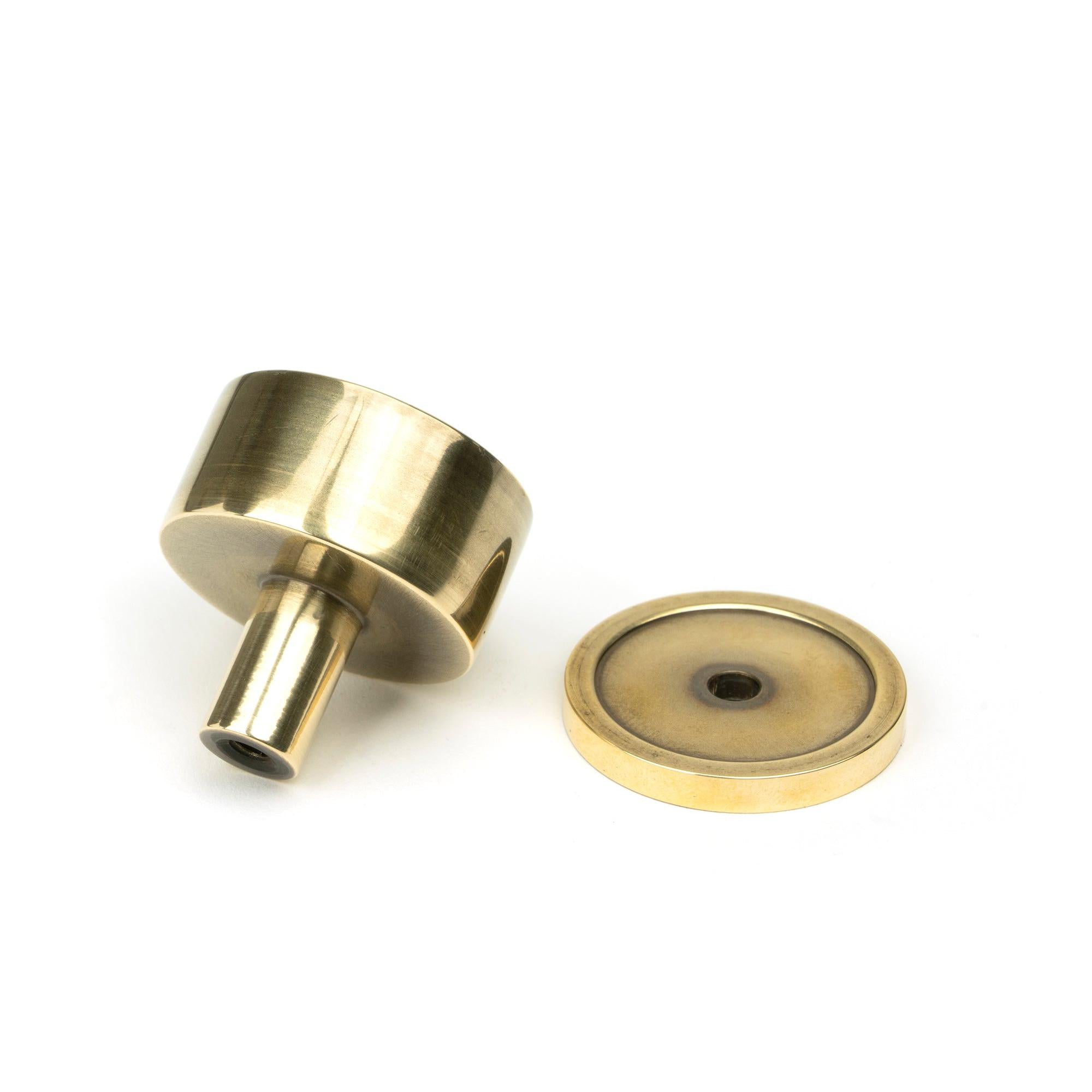 Aged Brass Kelso Cabinet Knob - 32mm (Plain) | From The Anvil - Cabinet Knobs - From The Anvil - Yester Home