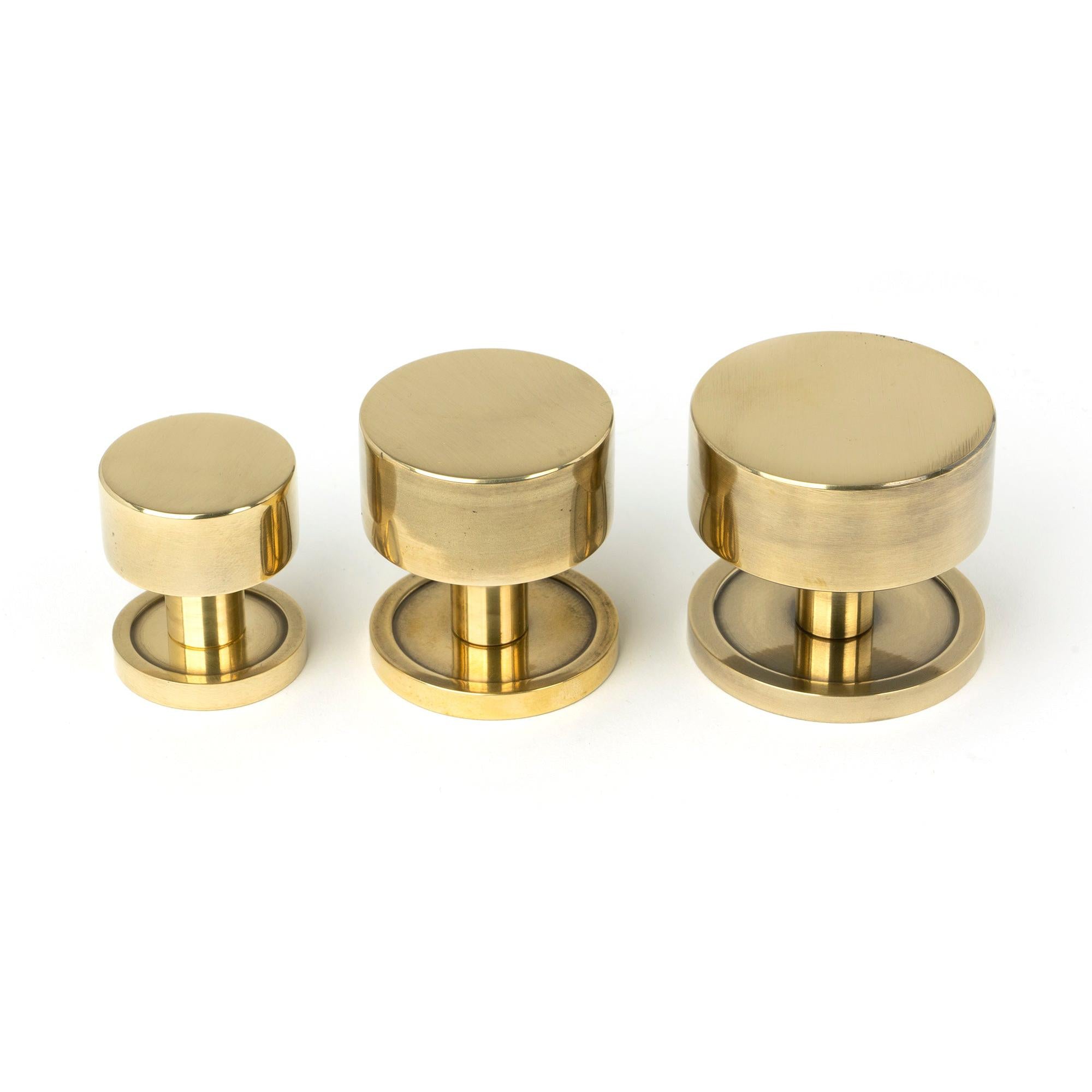 Aged Brass Kelso Cabinet Knob - 32mm (Plain) | From The Anvil - Cabinet Knobs - From The Anvil - Yester Home