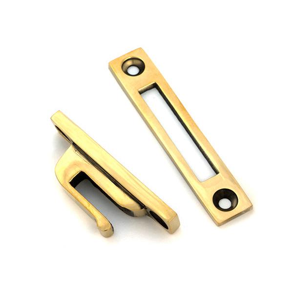 Aged Brass Locking Art Deco Fastener - LH - Locking Fasteners - From The Anvil - Yester Home