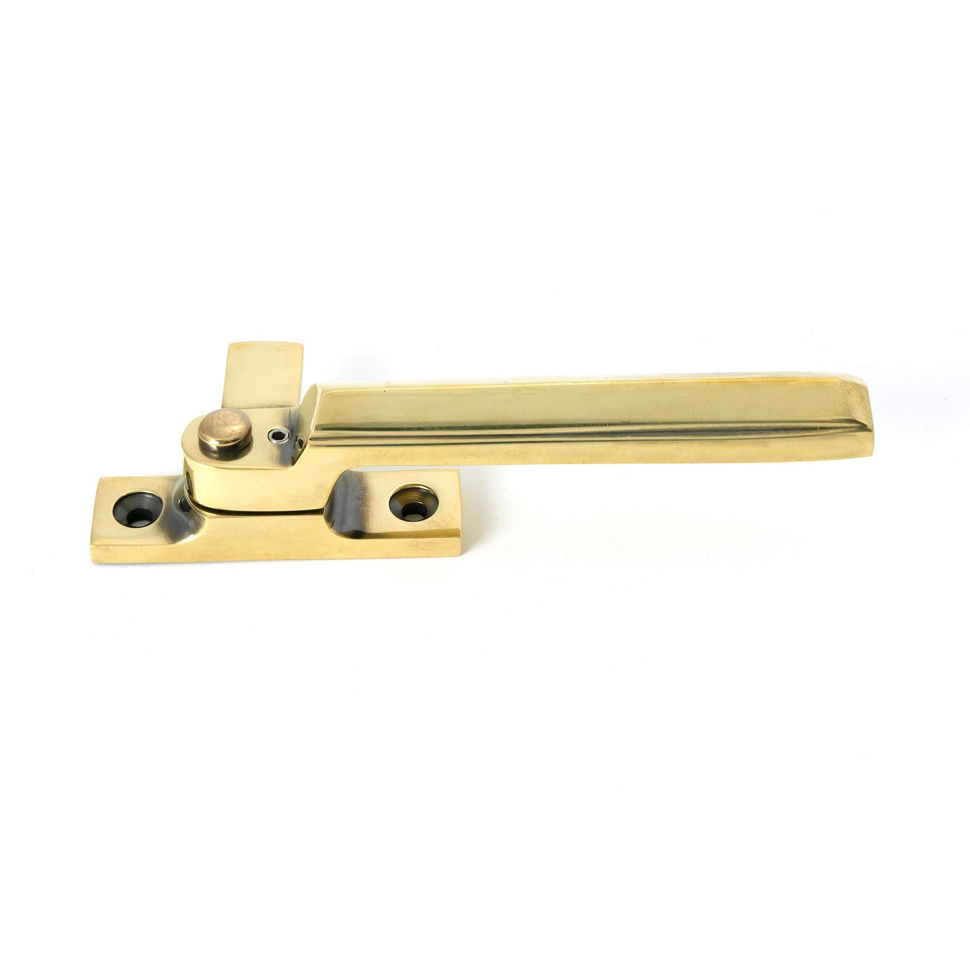 Aged Brass Locking Art Deco Fastener - LH - Locking Fasteners - From The Anvil - Yester Home