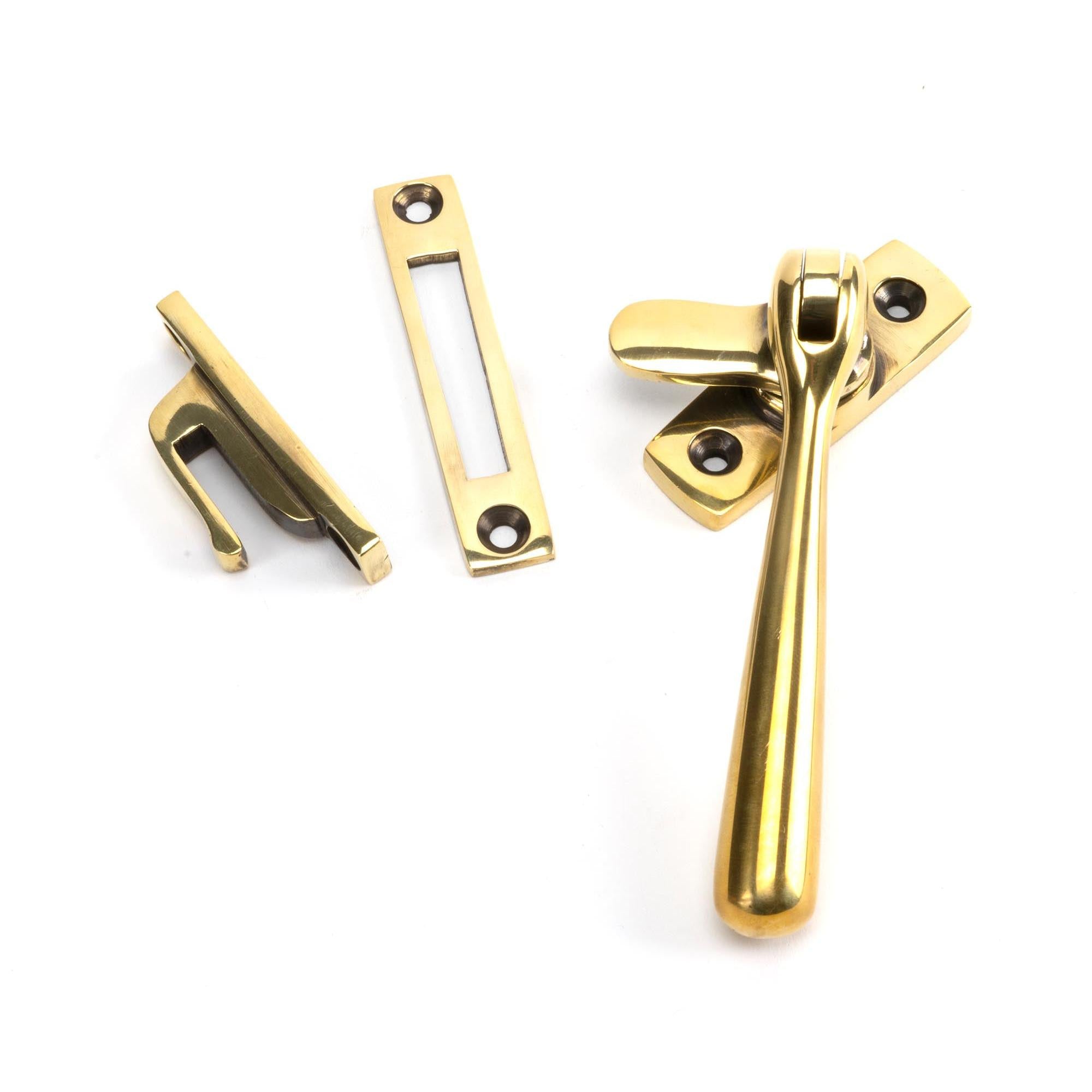 Aged Brass Locking Newbury Fastener | From The Anvil - Locking Fasteners - From The Anvil - Yester Home