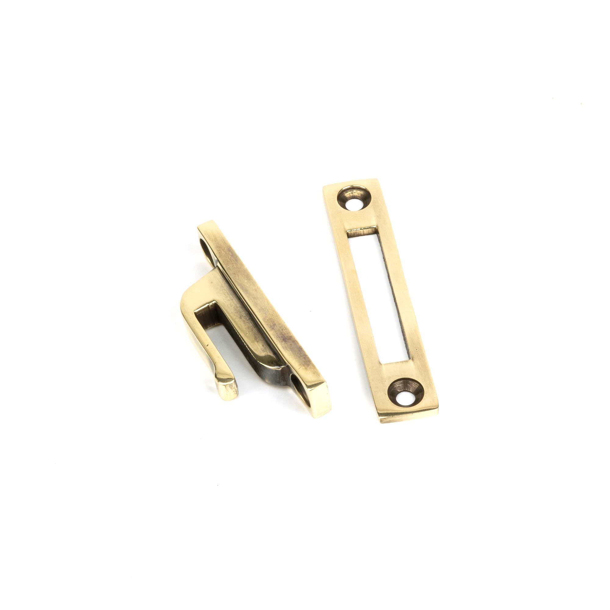 Aged Brass Locking Reeded Fastener | From The Anvil - Locking Fasteners - From The Anvil - Yester Home