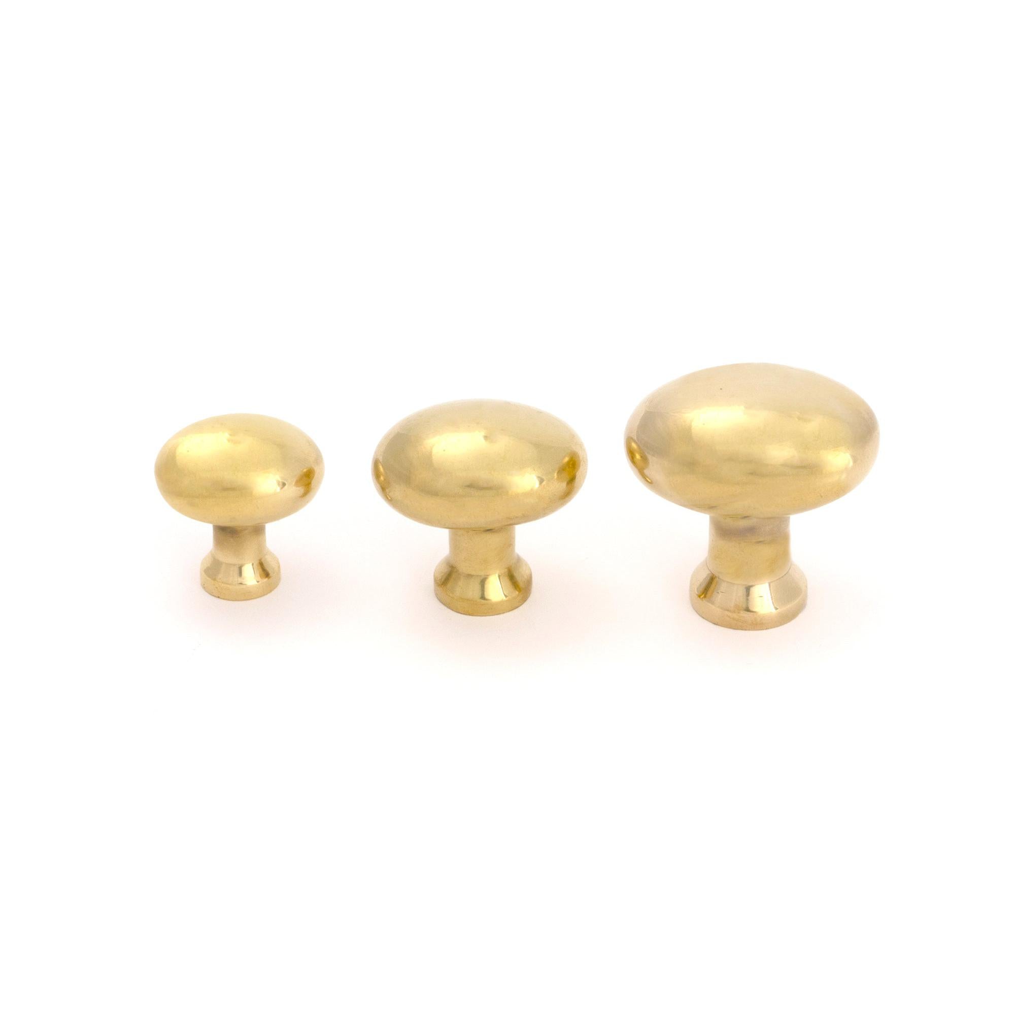 Aged Brass Moore Cabinet Knob - 32mm - Cabinet Knobs - From The Anvil - Yester Home