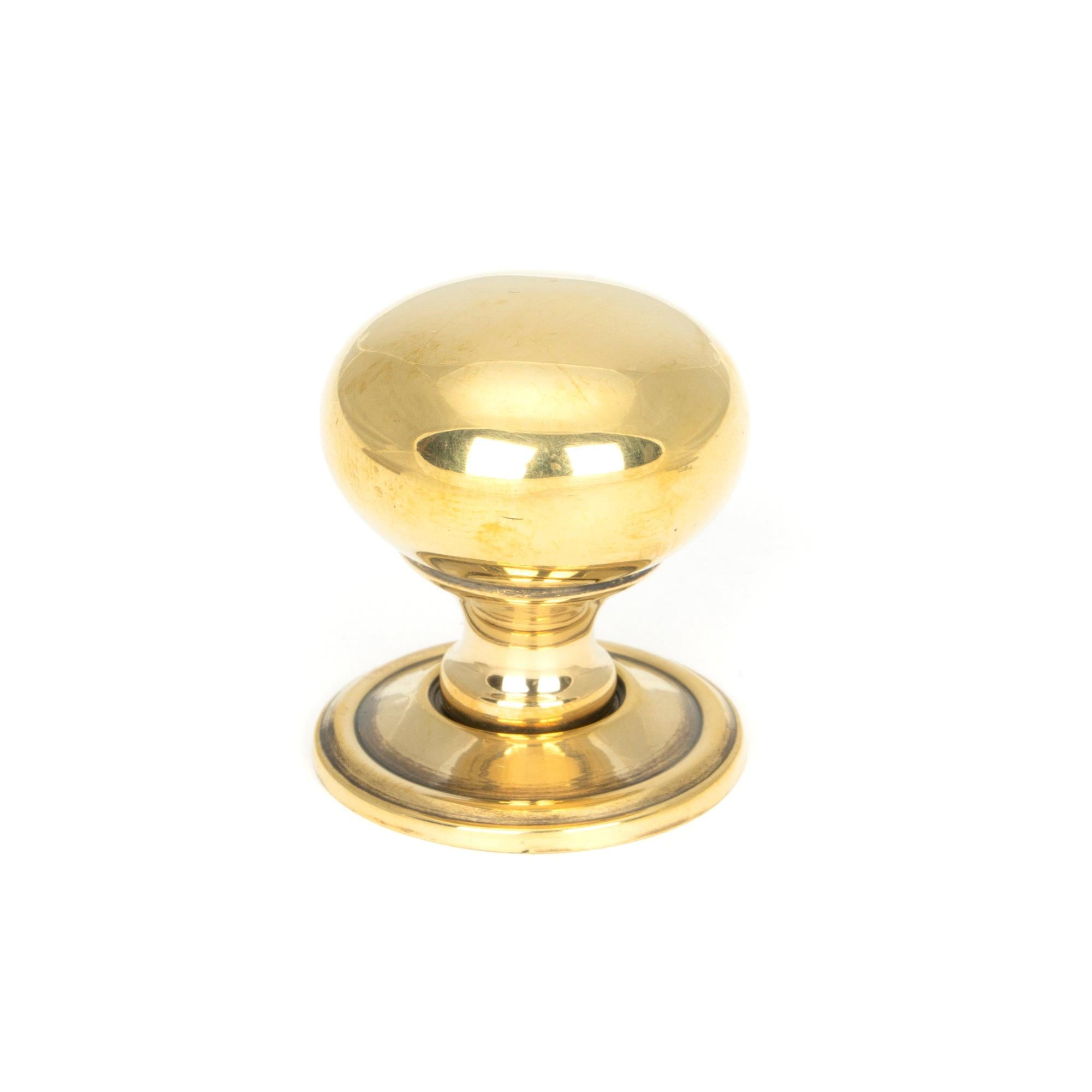 Aged Brass Mushroom Cabinet Knob 32mm | From The Anvil - Cabinet Knobs - From The Anvil - Yester Home