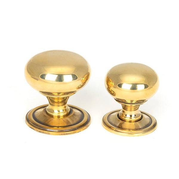 Aged Brass Mushroom Cabinet Knob 32mm | From The Anvil-Cabinet Knobs-Yester Home
