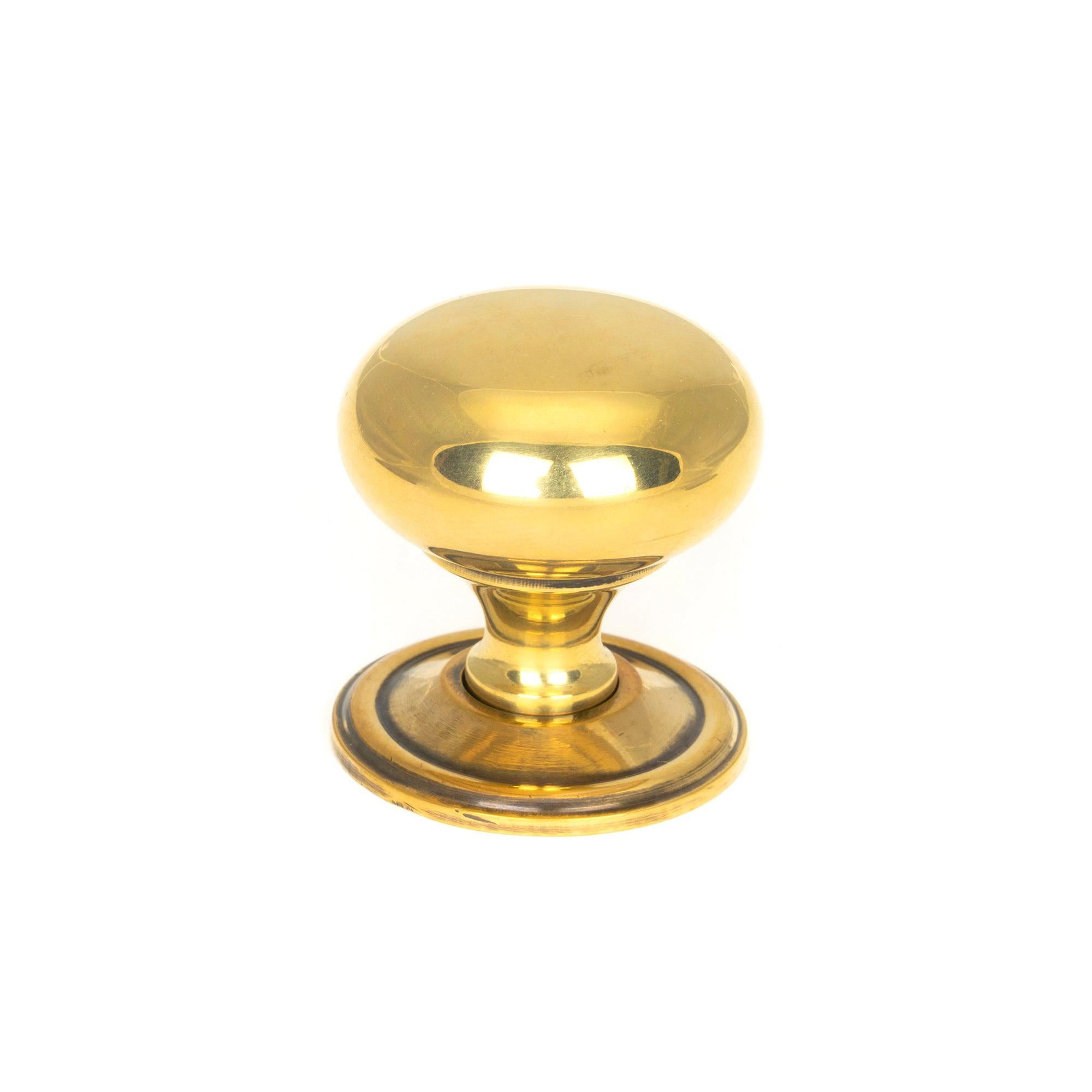 Aged Brass Mushroom Cabinet Knob 38mm | From The Anvil - Cabinet Knobs - From The Anvil - Yester Home