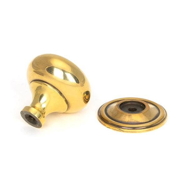 Aged Brass Mushroom Cabinet Knob 38mm | From The Anvil-Cabinet Knobs-Yester Home