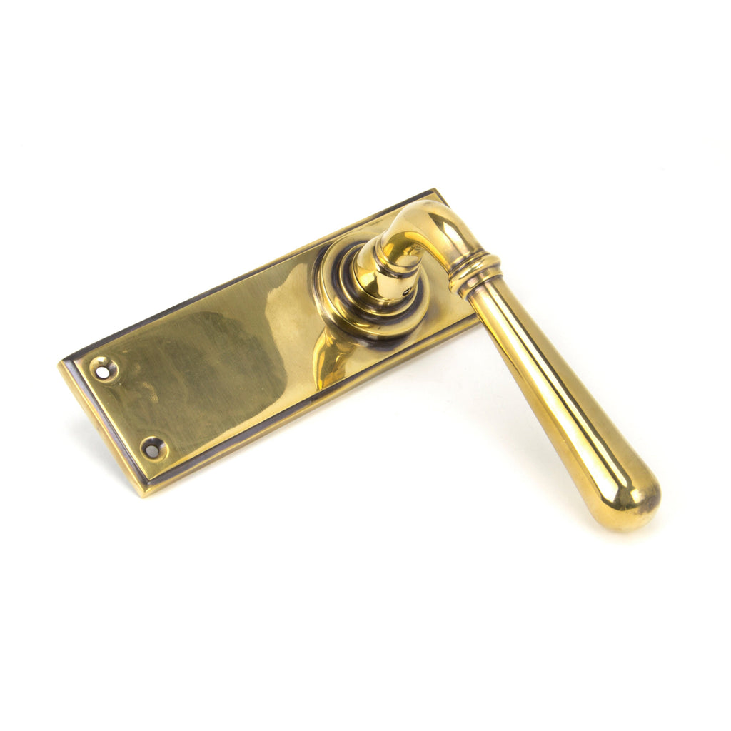 Aged Brass Newbury Lever Latch Set | From The Anvil-Lever Latch-Yester Home