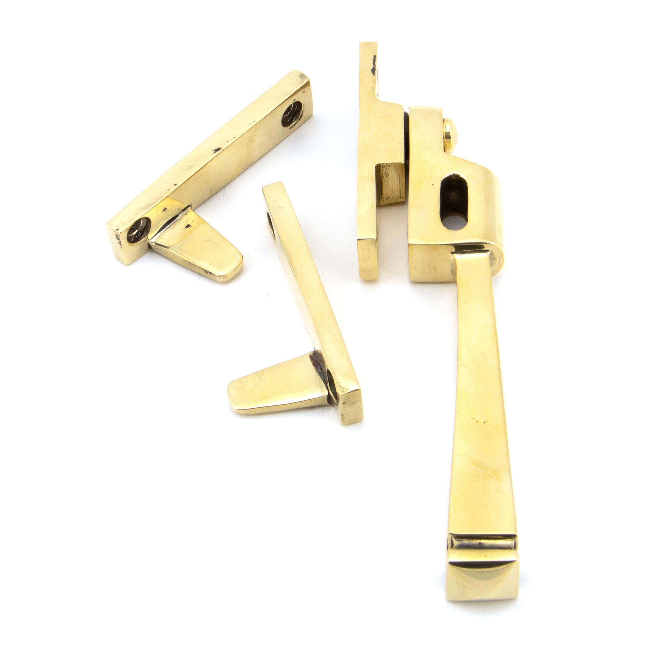Aged Brass Night-Vent Locking Avon Fastener | From The Anvil - Night-Vent Fasteners - From The Anvil - Yester Home