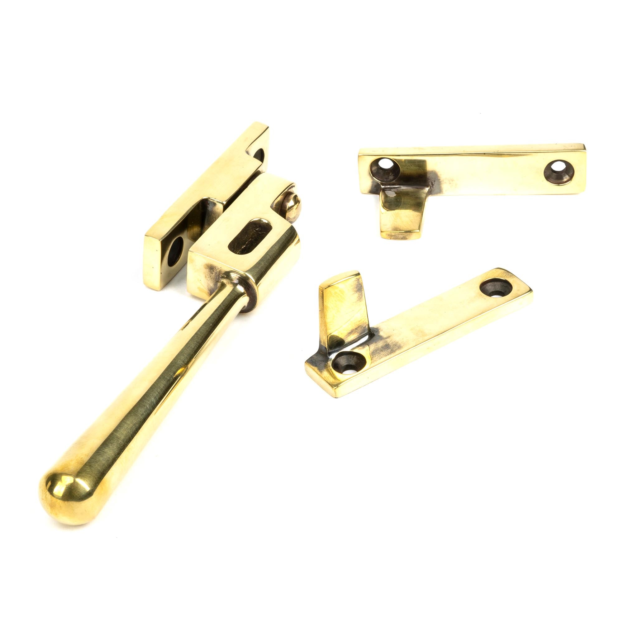 Aged Brass Night-Vent Locking Newbury Fastener | From The Anvil - Night-Vent Fasteners - From The Anvil - Yester Home