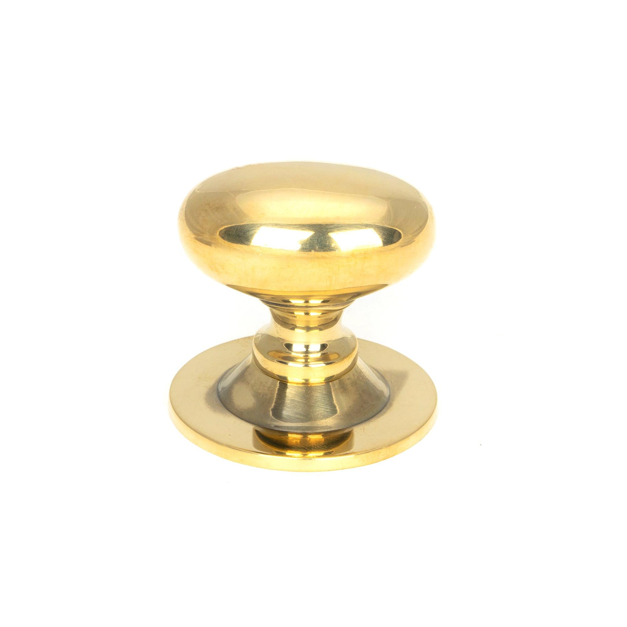 Aged Brass Oval Cabinet Knob 33mm | From The Anvil - Cabinet Knobs - From The Anvil - Yester Home