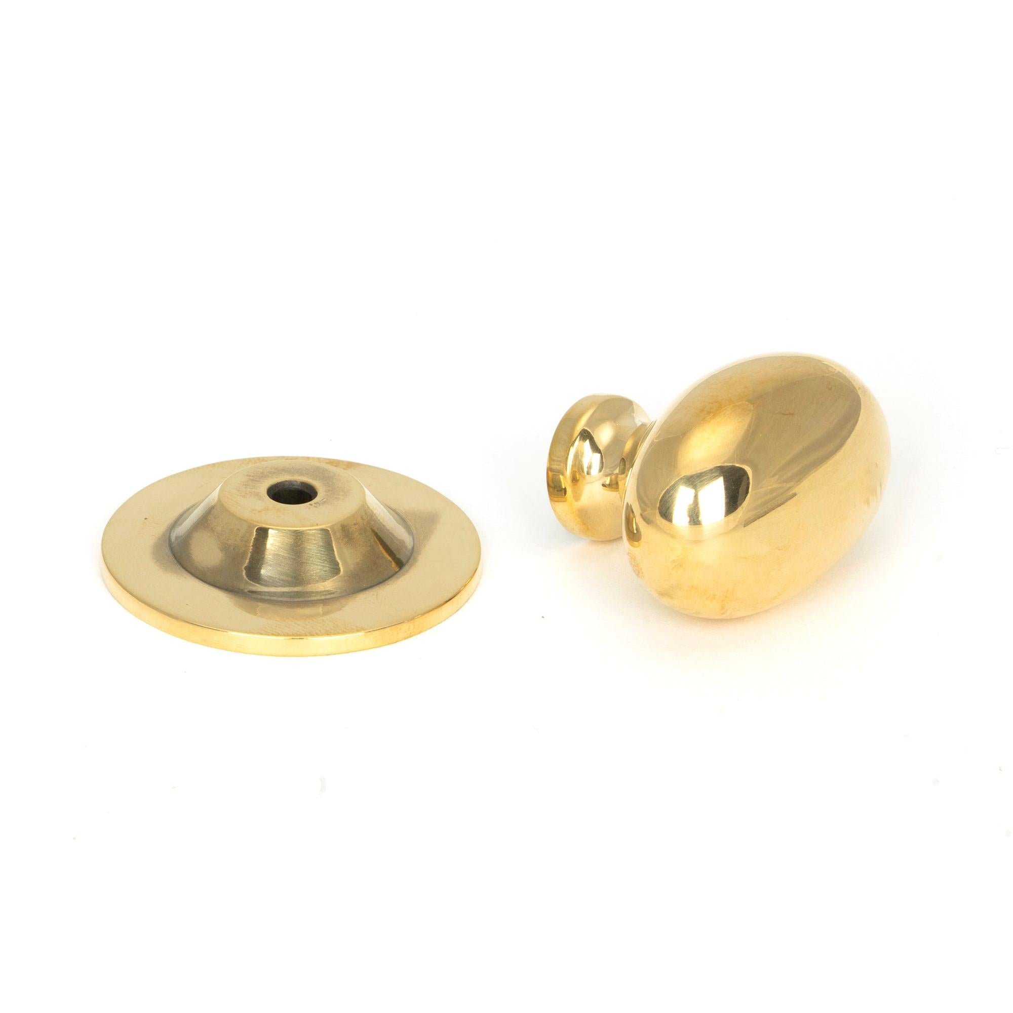 Aged Brass Oval Cabinet Knob 33mm | From The Anvil - Cabinet Knobs - From The Anvil - Yester Home