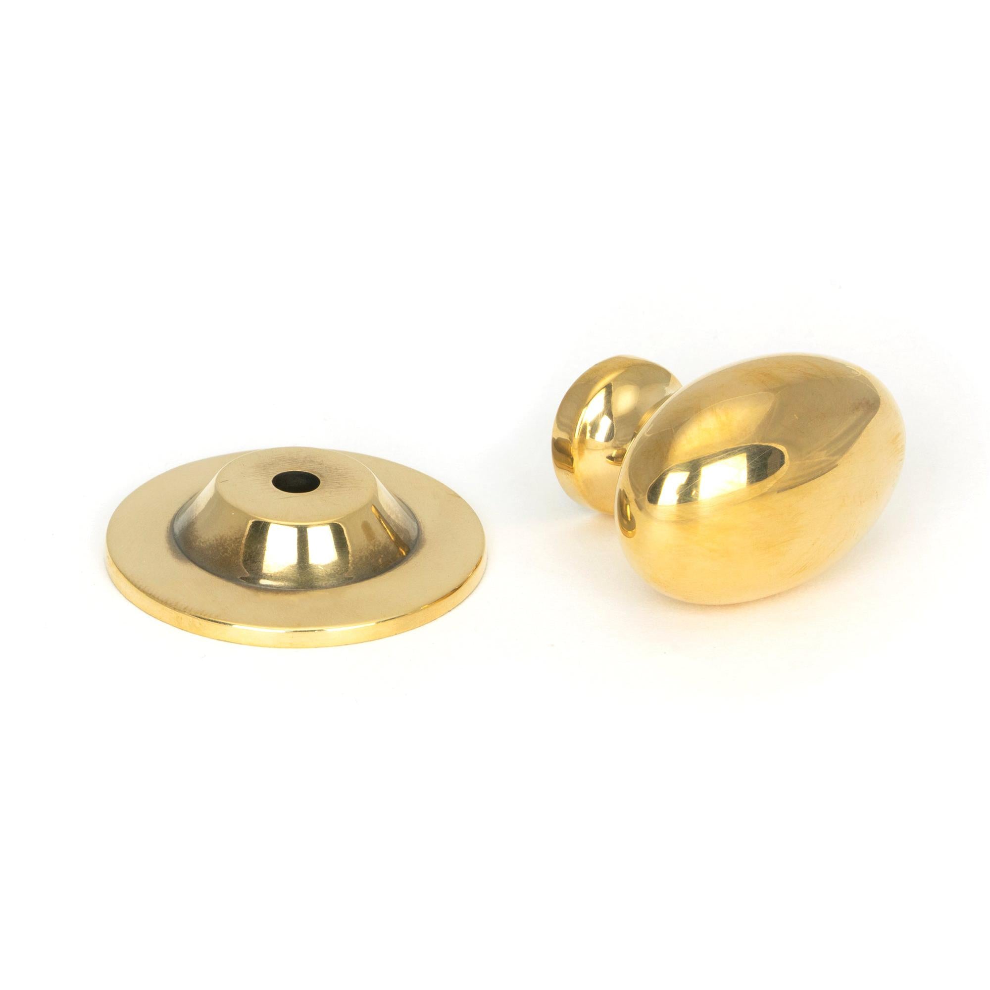 Aged Brass Oval Cabinet Knob 40mm | From The Anvil - Cabinet Knobs - From The Anvil - Yester Home